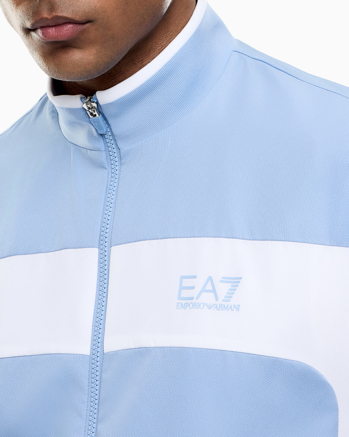 EA7 Pro tennis tracksuit in VENTUS7 colour block technical fabric