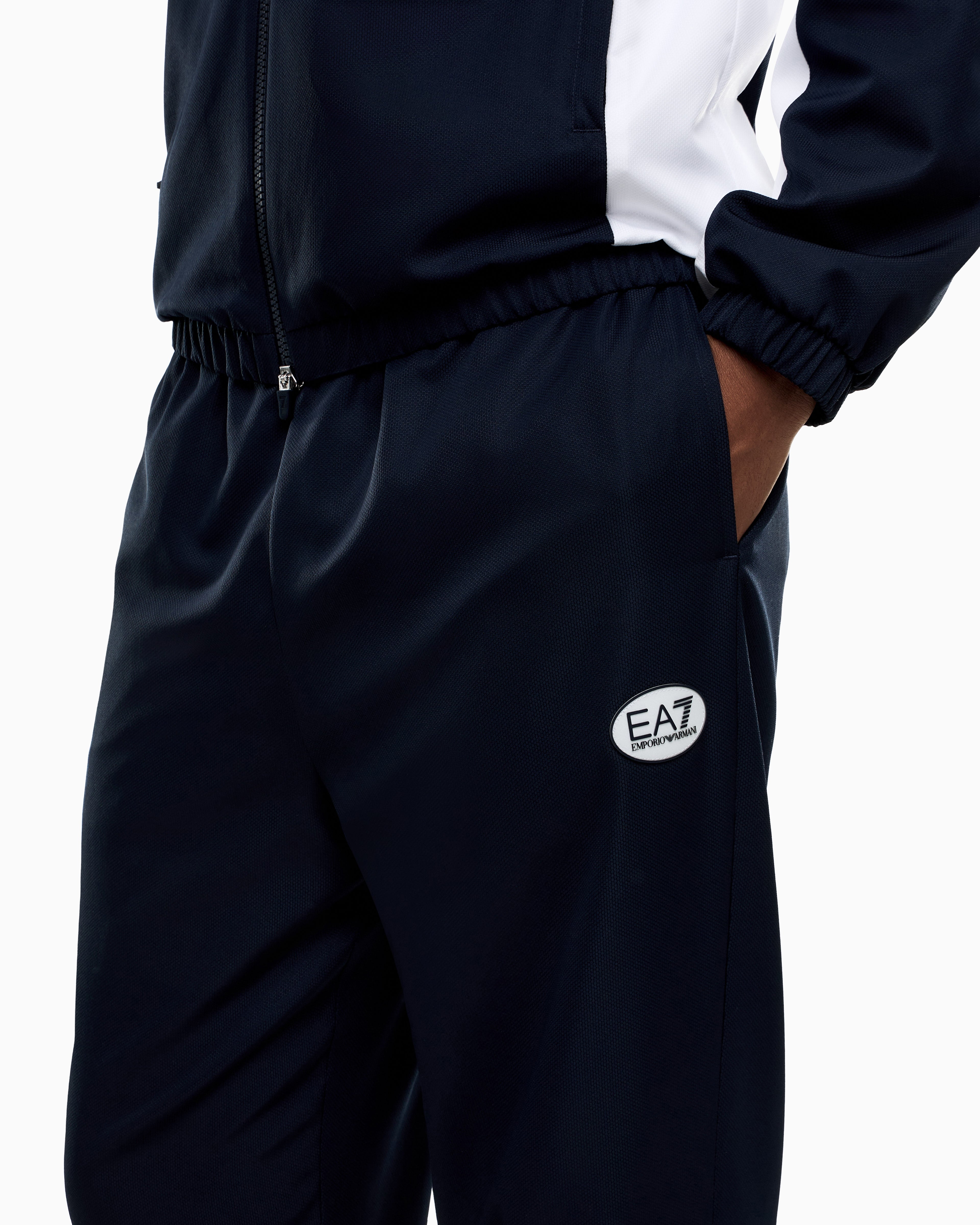 EA7 Pro tennis tracksuit in VENTUS7 colour block technical fabric