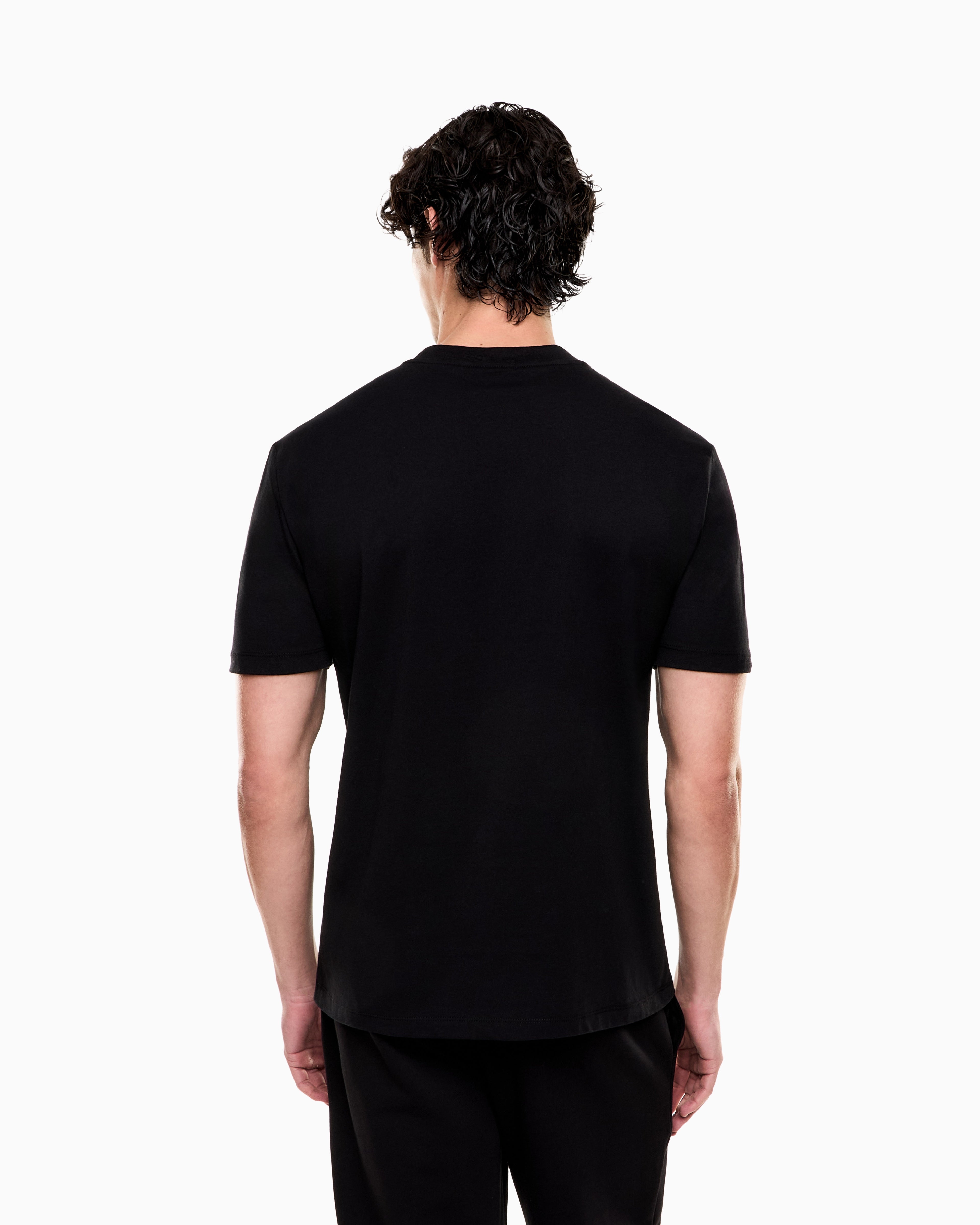 EA7 Premium Label cotton jersey crew-neck T-shirt
