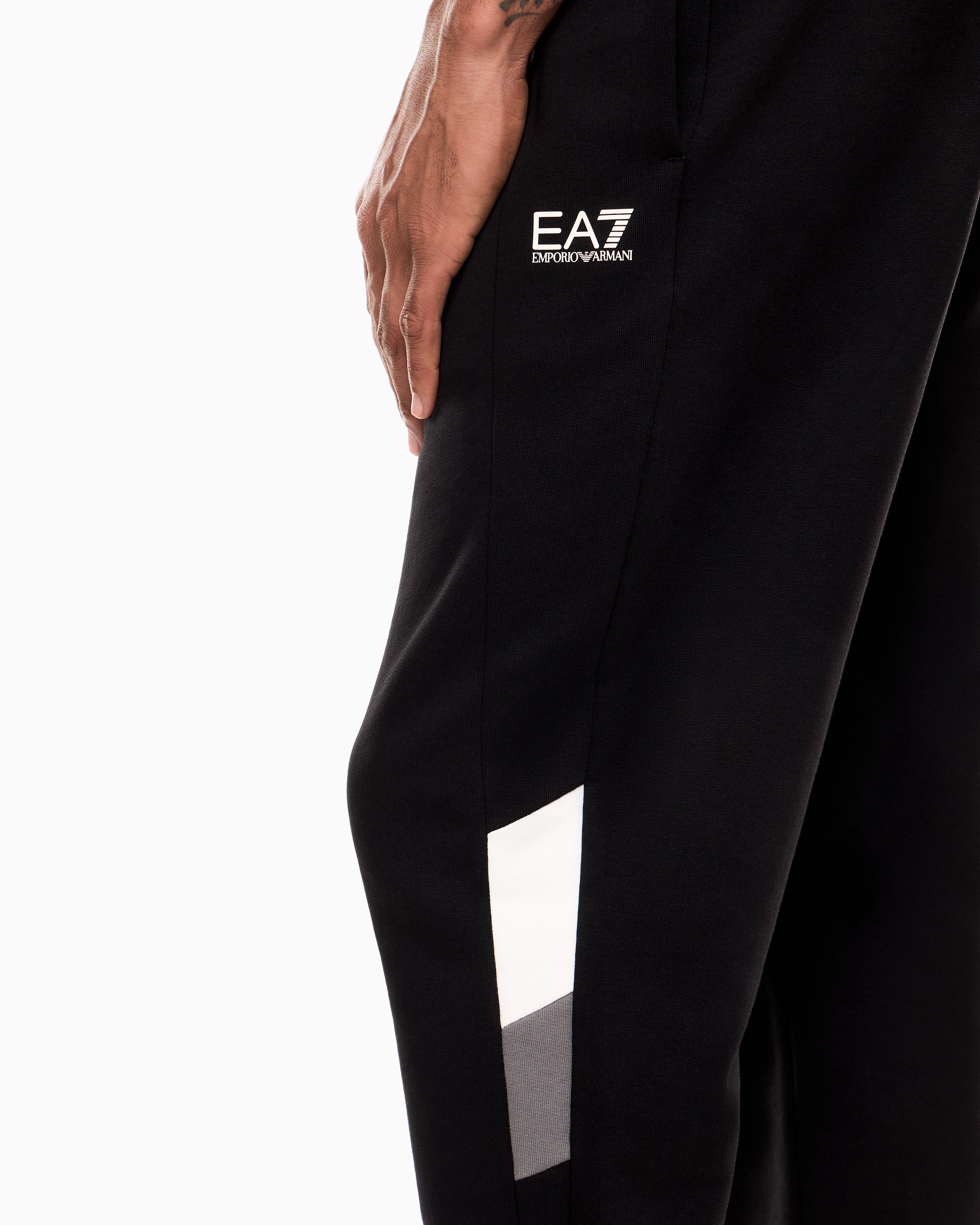 EA7 Summer Block pure cotton joggers