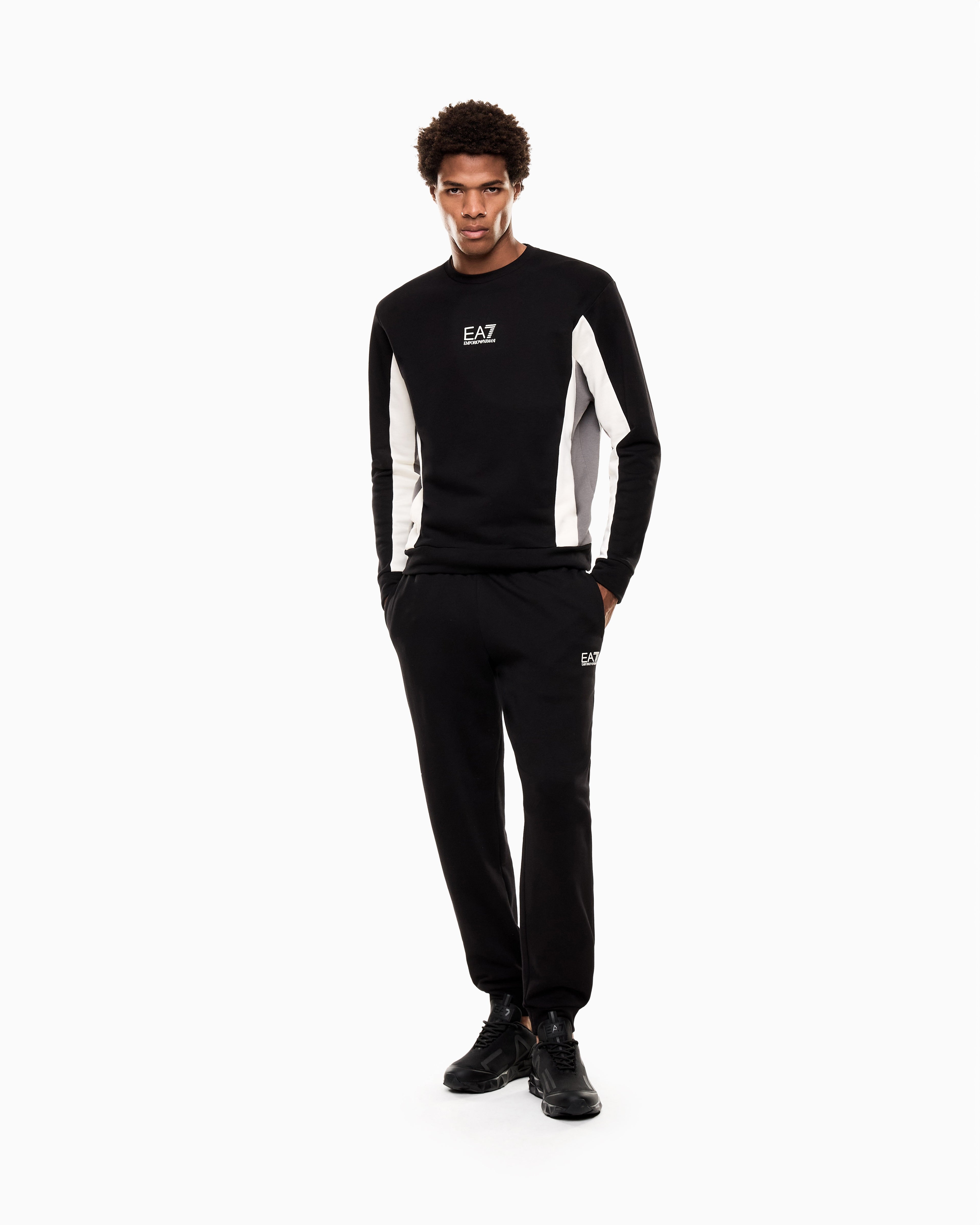 EA7 Summer Block pure cotton sweatshirt