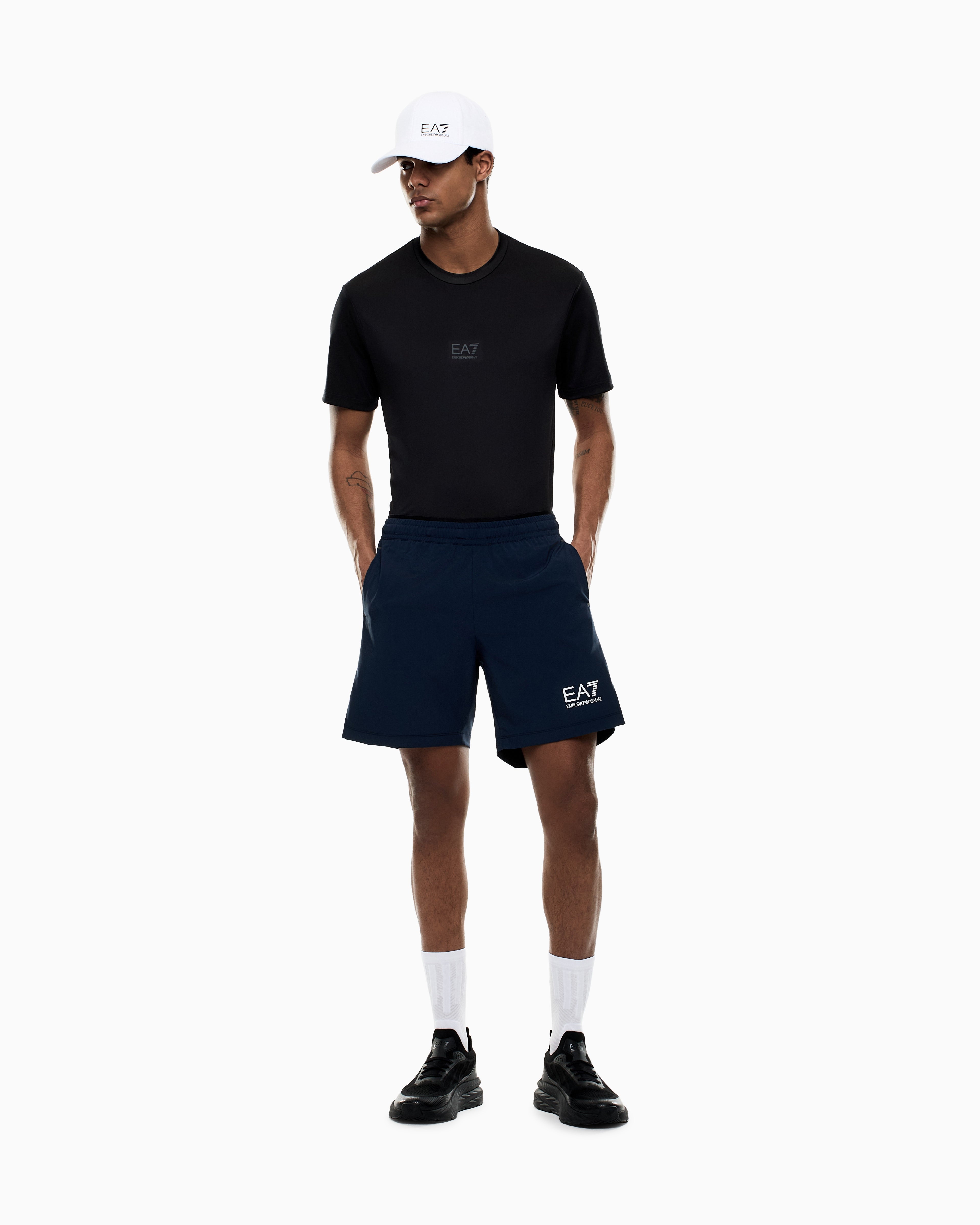 EA7 Tennis Pro shorts in VENTUS7 technical fabric
