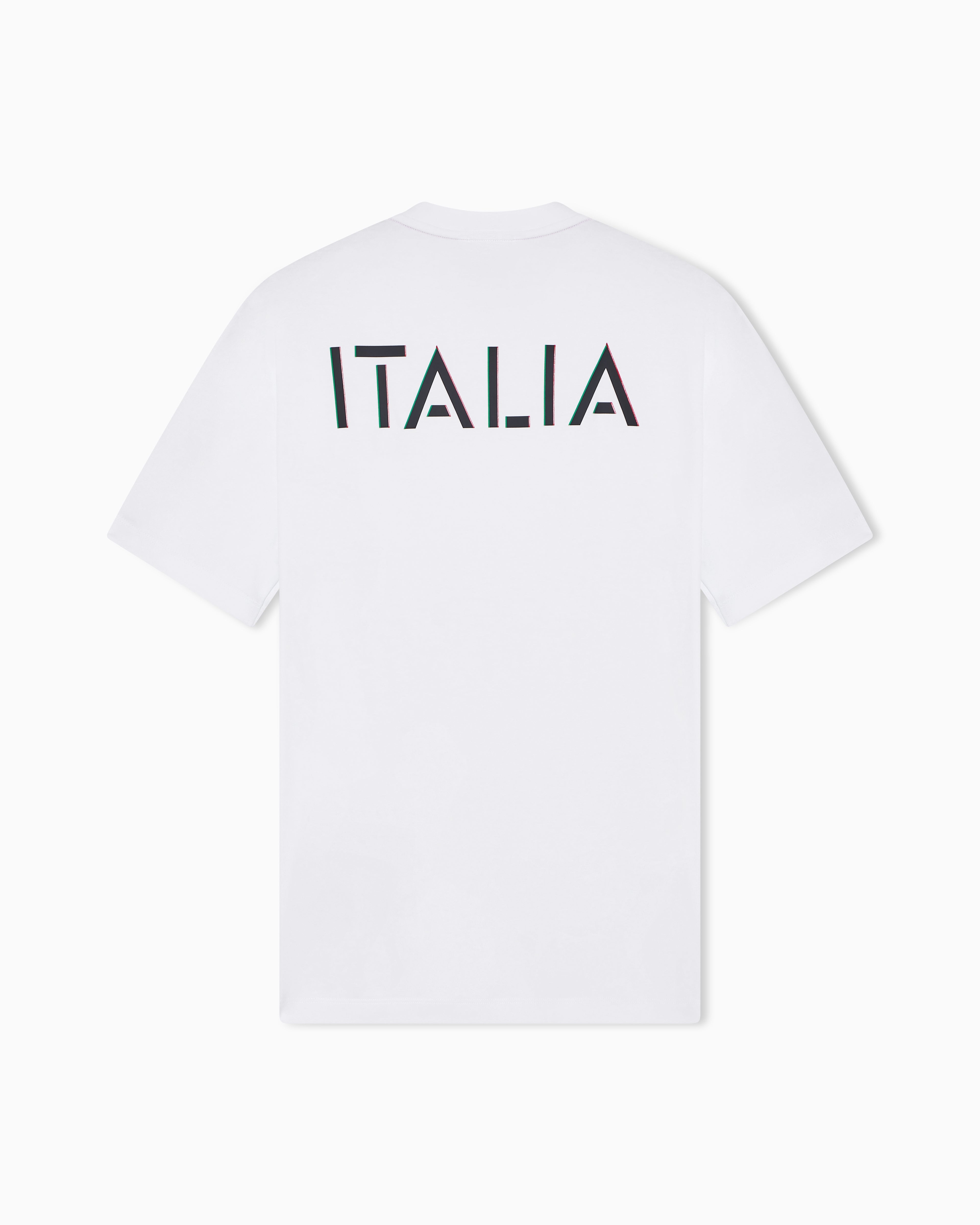 EA7 Italian Spirit cotton-jersey crew-neck T-shirt