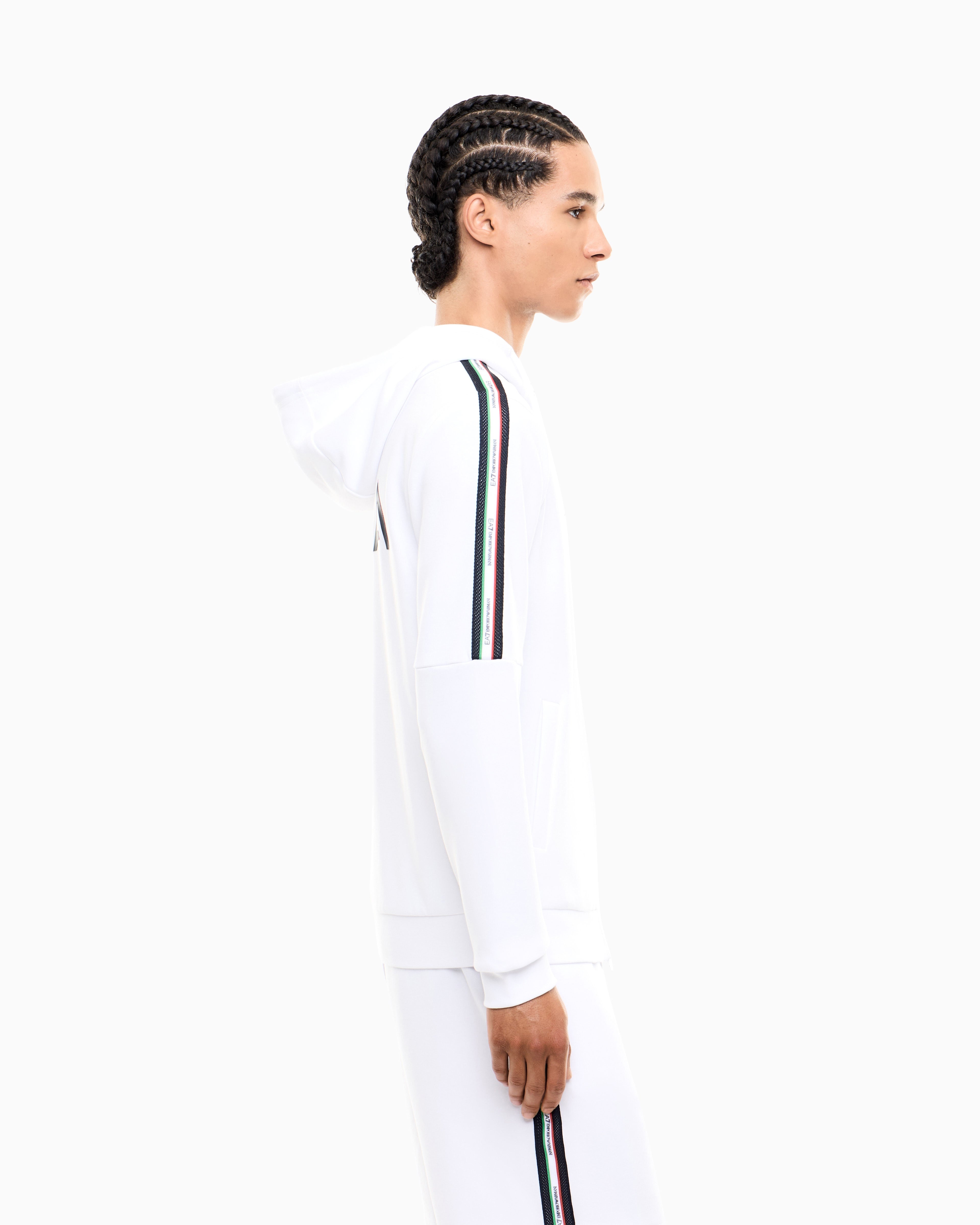 EA7 Italian Spirit jersey hooded sweatshirt