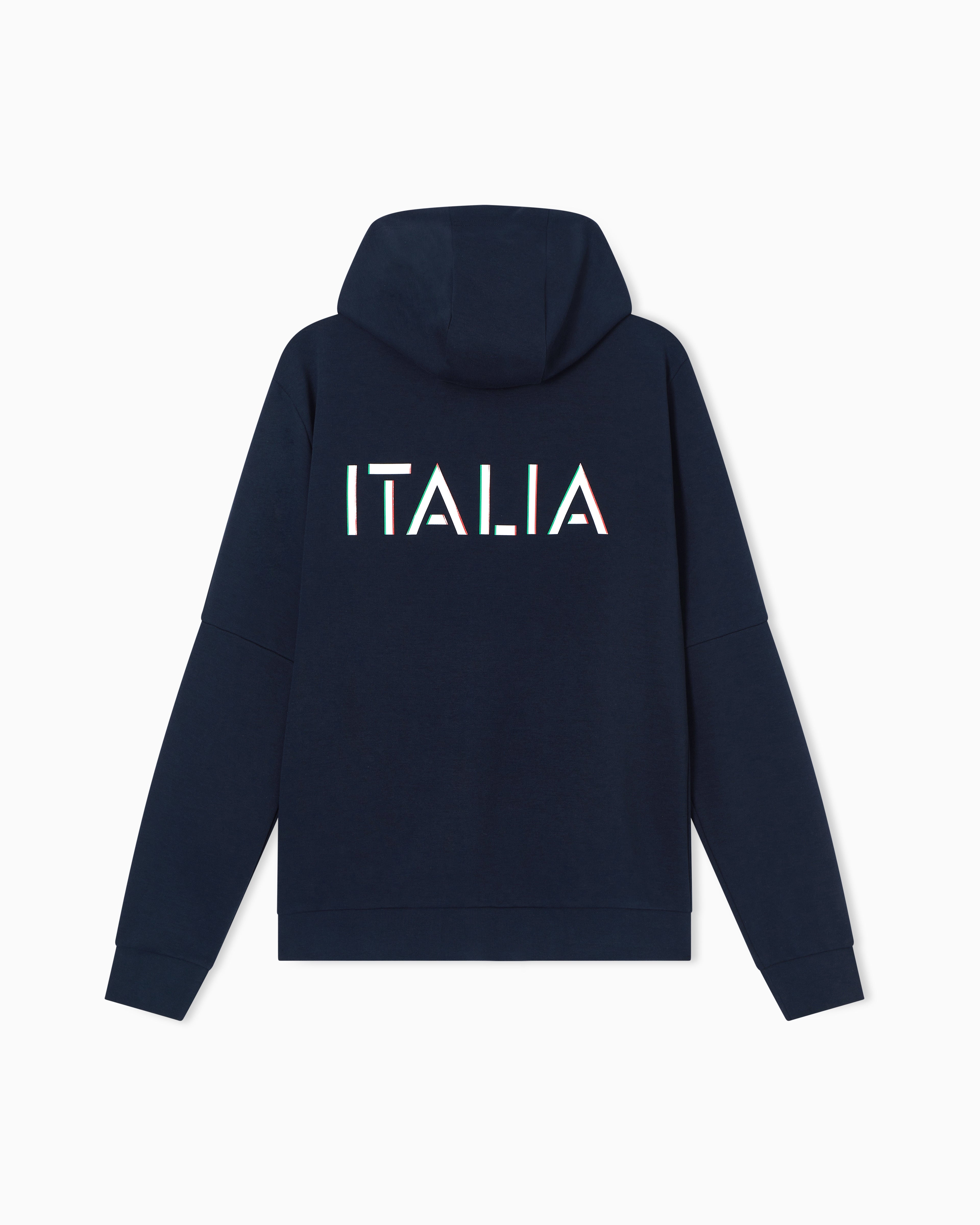 EA7 Italian Spirit jersey hooded sweatshirt