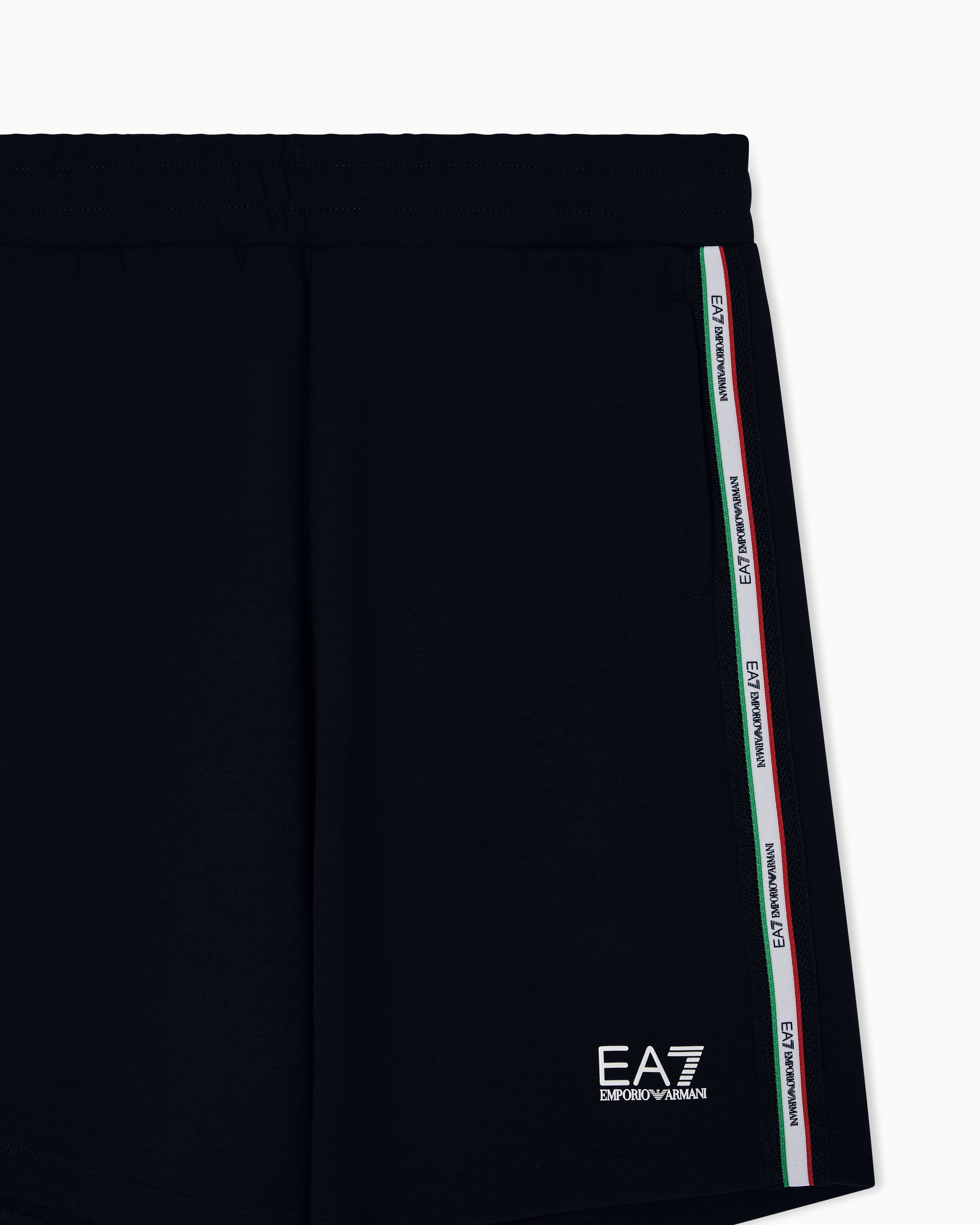 EA7 Italian Spirit cotton-blend Bermuda shorts
