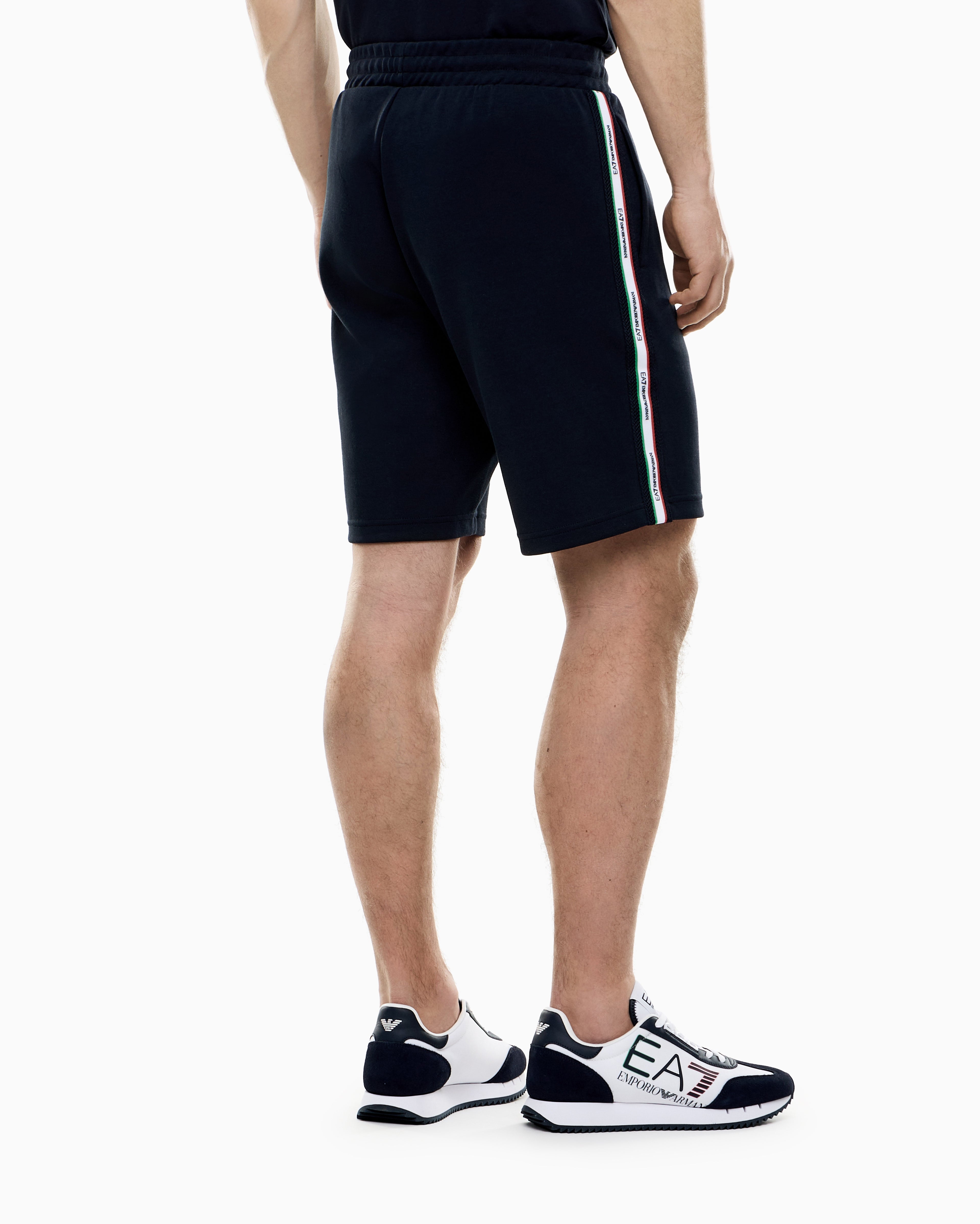 EA7 Italian Spirit cotton-blend Bermuda shorts