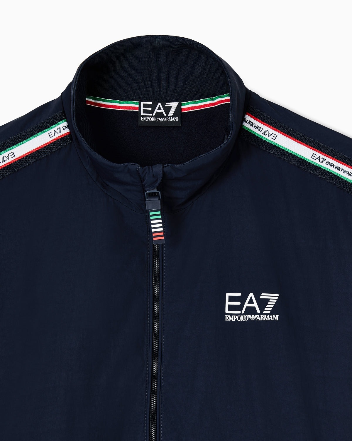 EA7 Italian Spirit nylon zip-up sweatshirt
