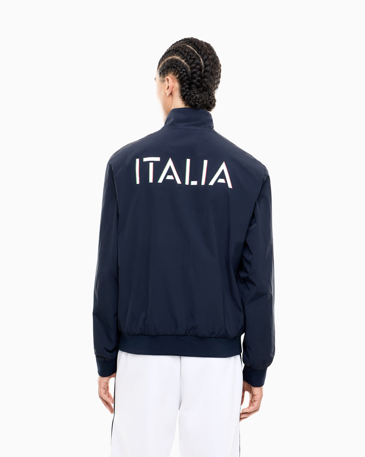 EA7 Italian Spirit nylon zip-up sweatshirt