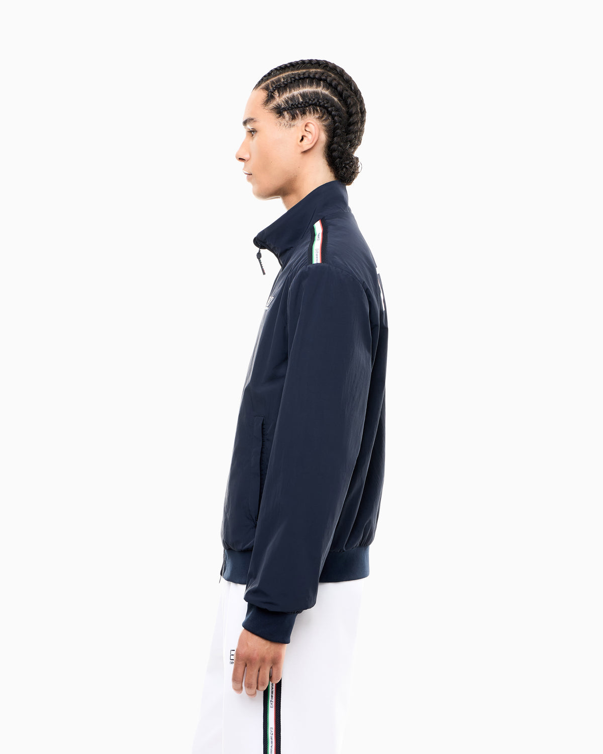 EA7 Italian Spirit nylon zip-up sweatshirt