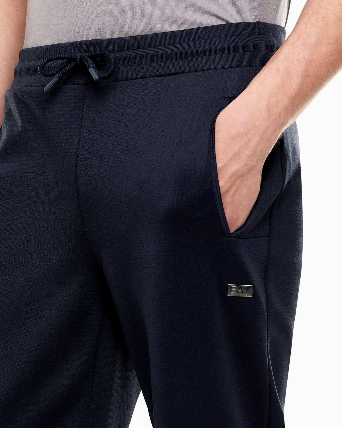 EA7 Slim-fit trousers Lux Identity in jersey with elastane