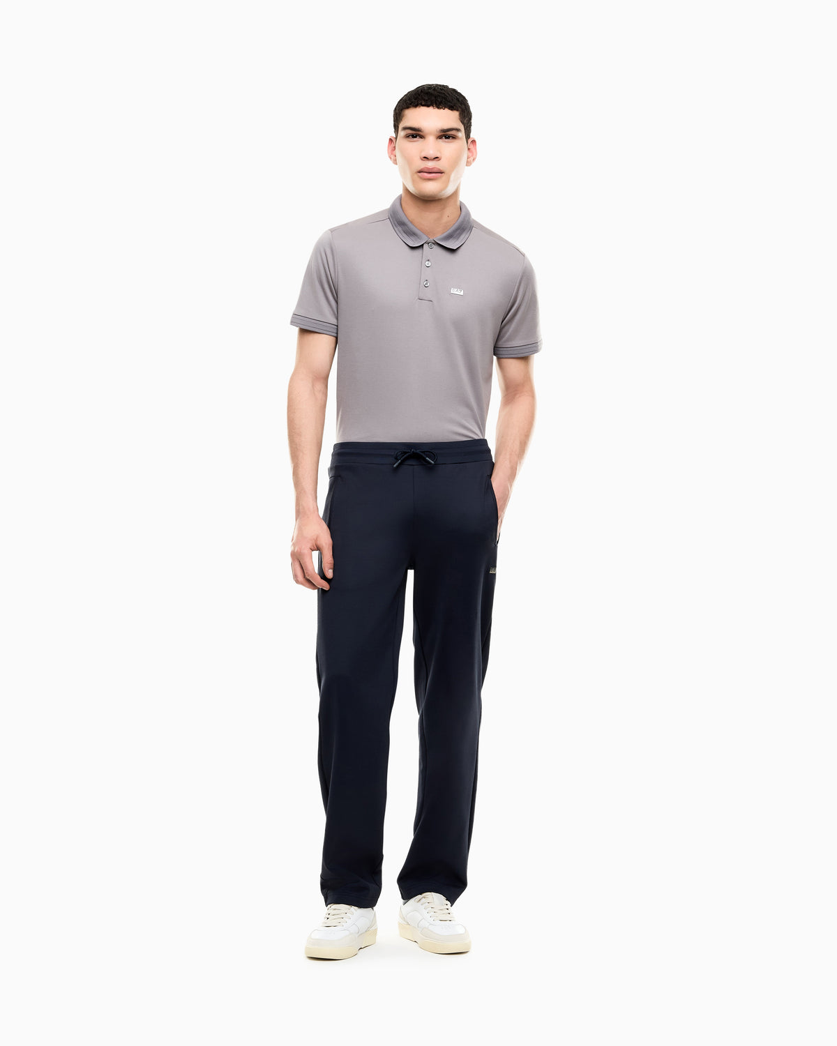 EA7 Slim-fit trousers Lux Identity in jersey with elastane