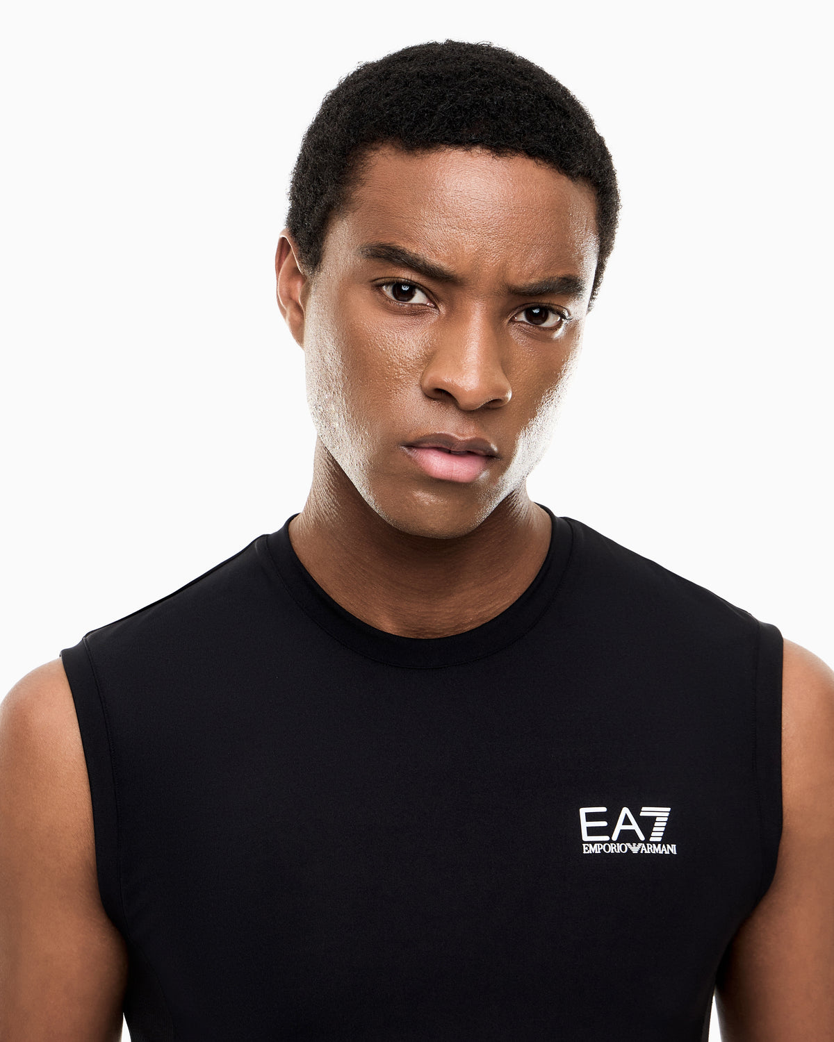 EA7 Tank Vigor 7 slim fit in technical fabric with elastane