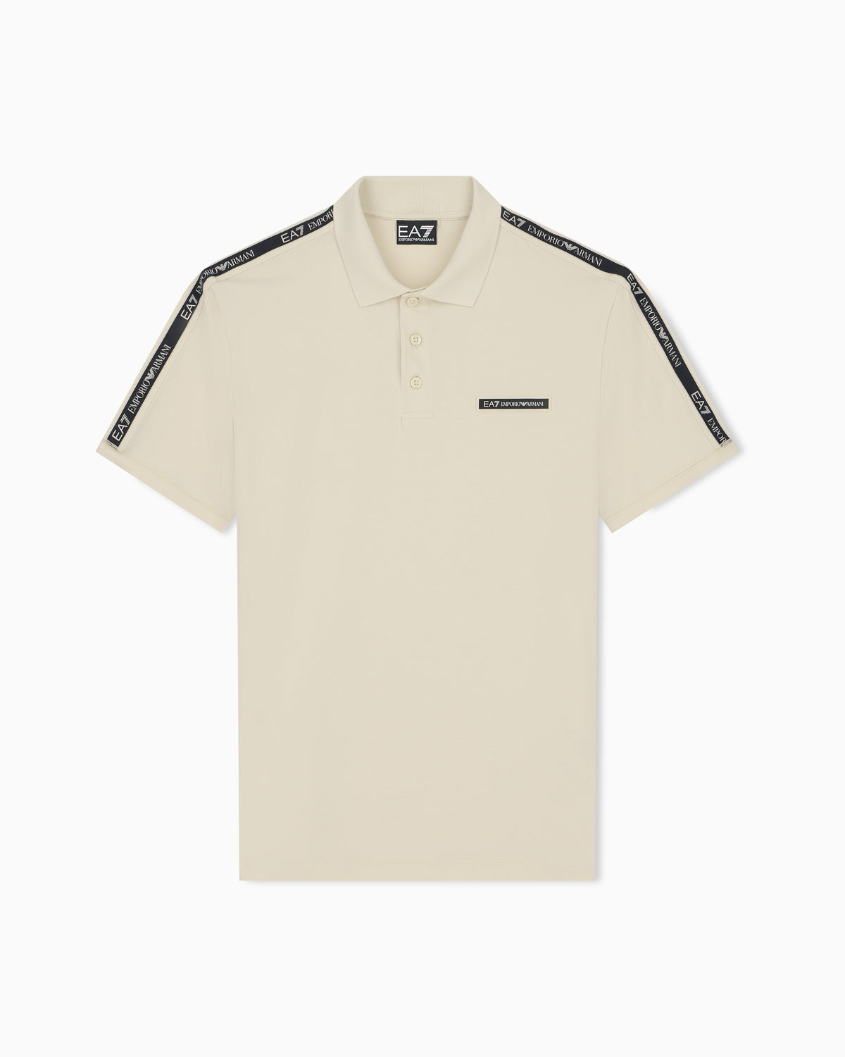 EA7 Regular fit polo shirt Logo Series in stretch cotton jersey