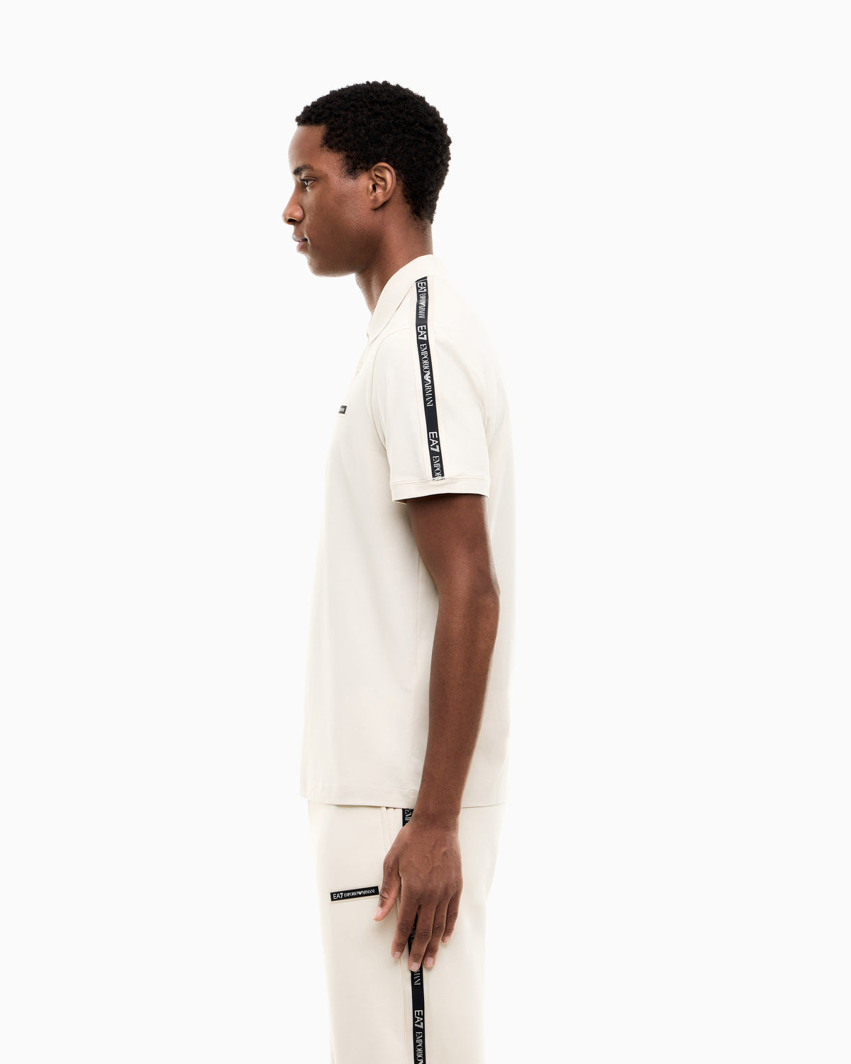 EA7 Regular fit polo shirt Logo Series in stretch cotton jersey