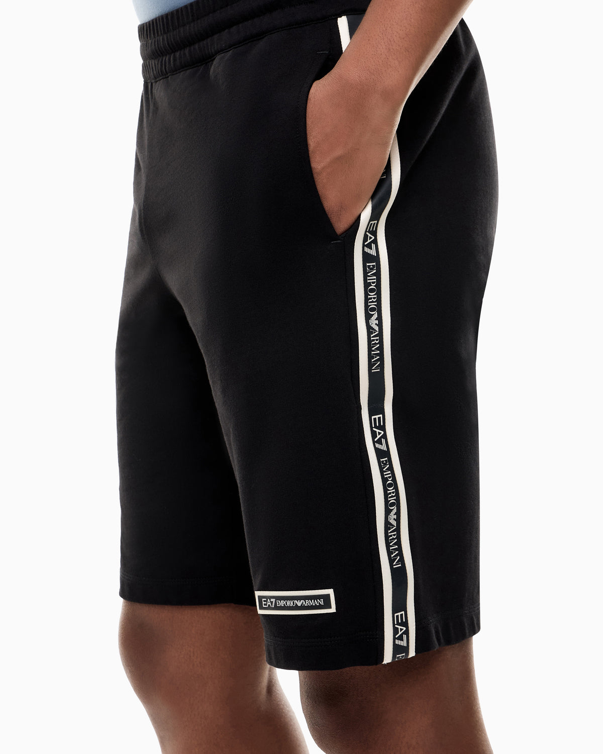 EA7 Bermuda Logo Series slim fit in cotton jersey