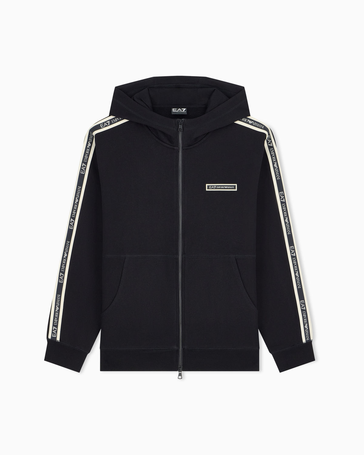 EA7 Hoodie Logo Series regular fit in cotton with tape
