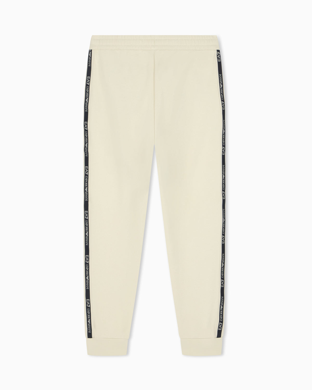 EA7 Slim fit pants Logo Series in cotton jersey with tape
