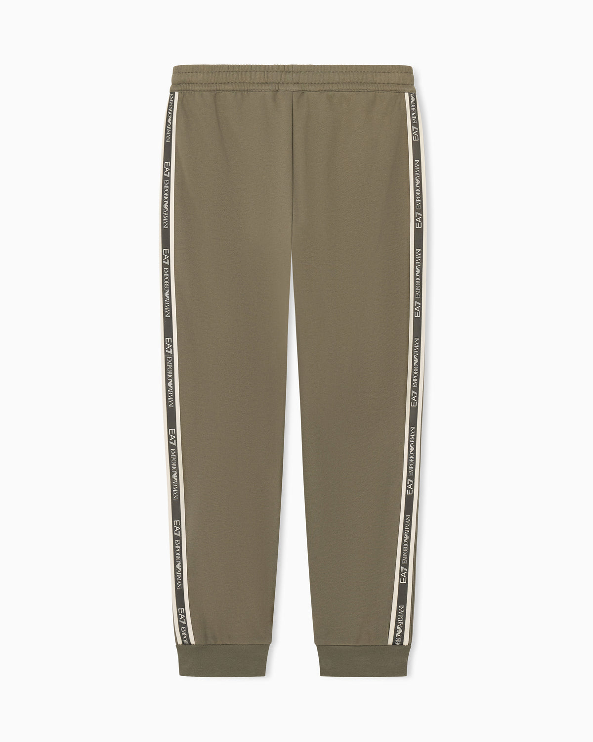 EA7 Slim fit pants Logo Series in cotton jersey with tape