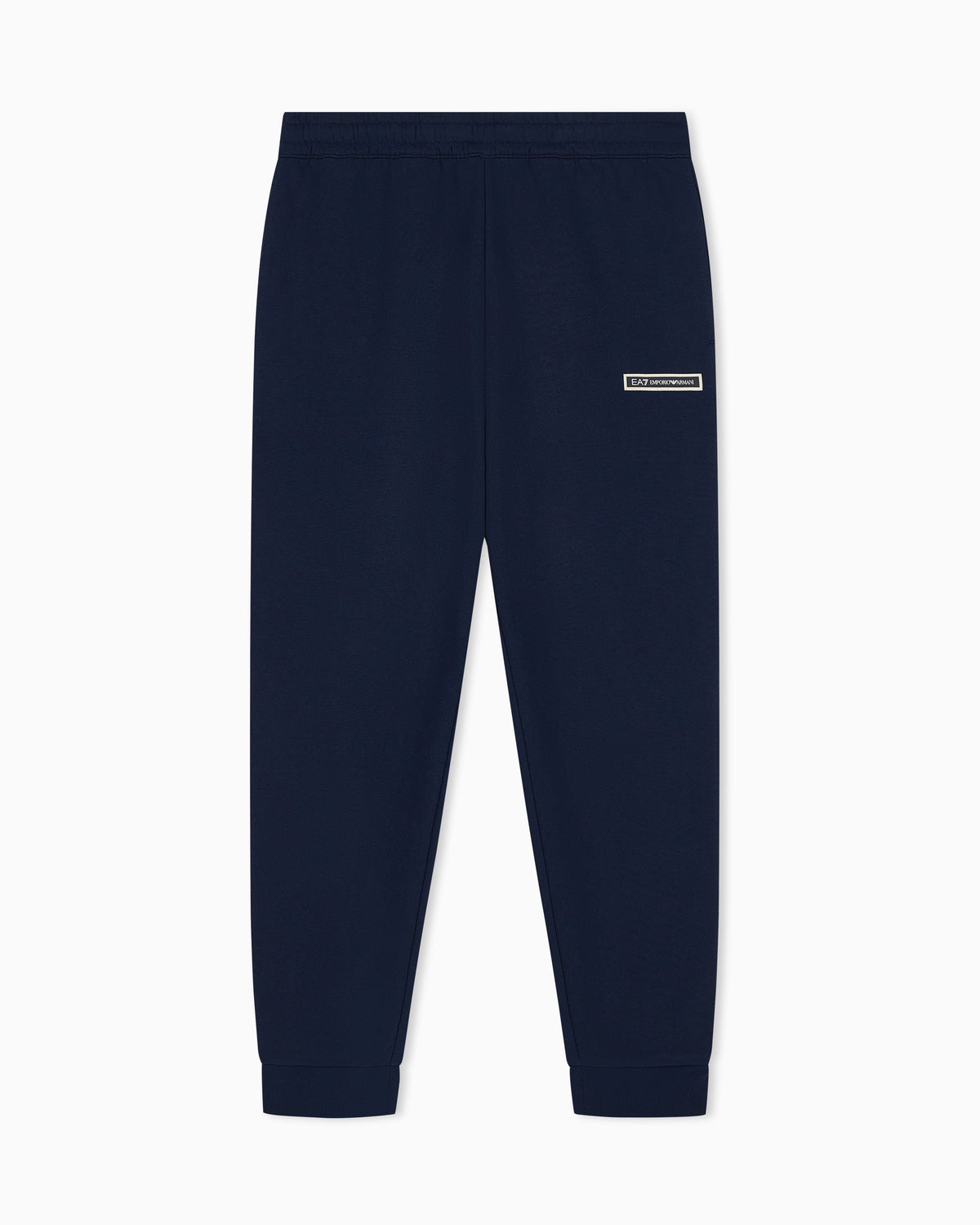 EA7 Slim fit pants Logo Series in cotton jersey with tape