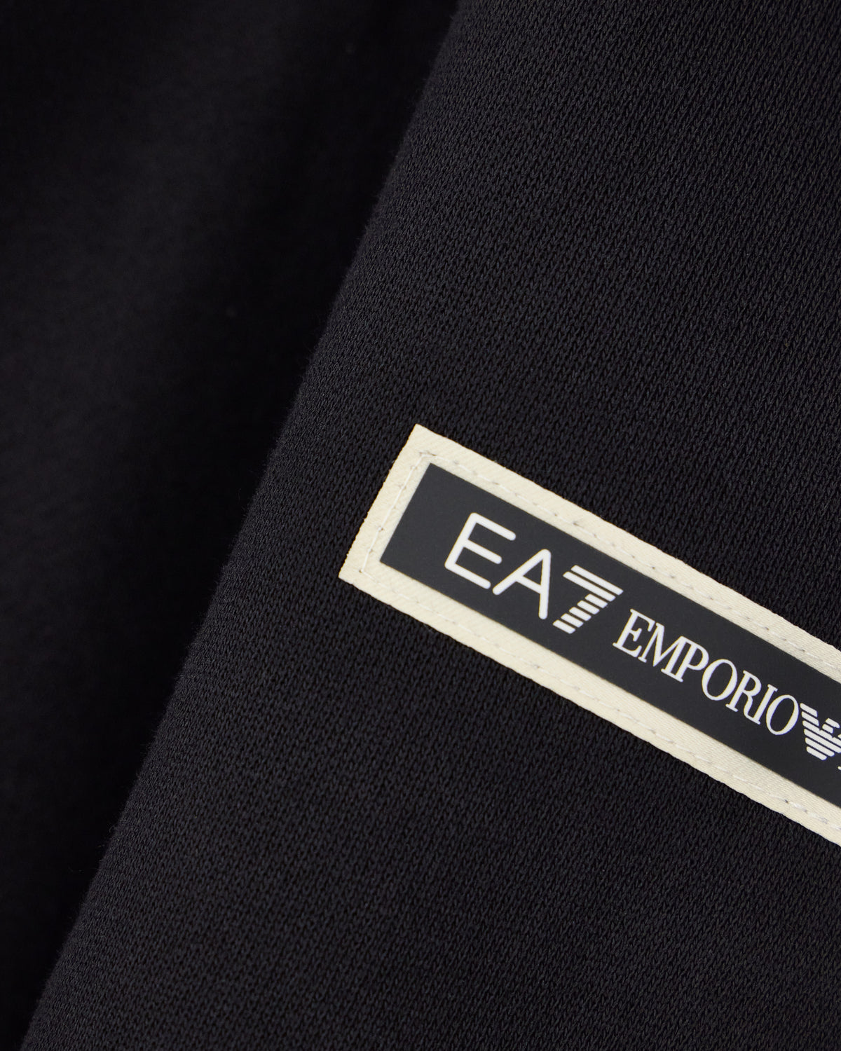 EA7 Slim fit pants Logo Series in cotton jersey with tape