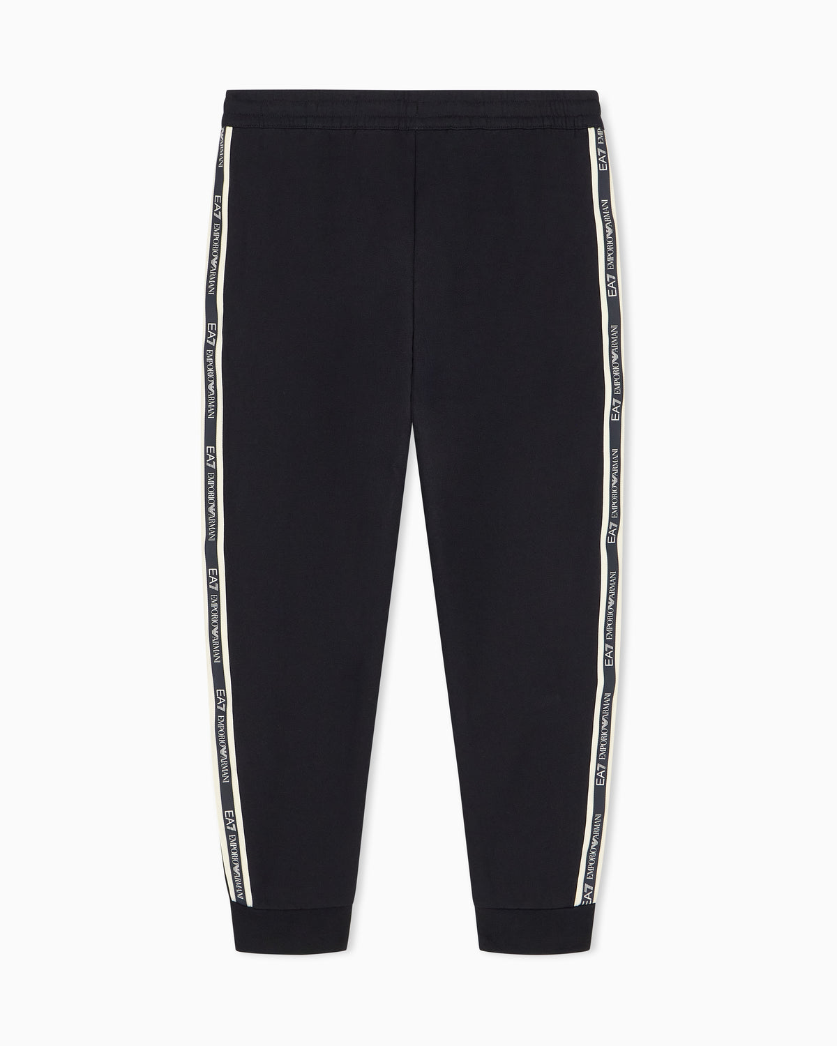 EA7 Slim fit pants Logo Series in cotton jersey with tape