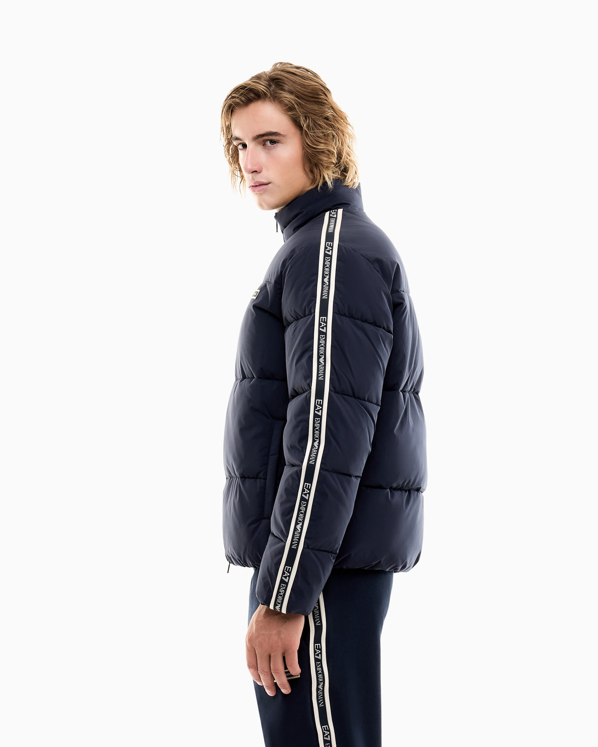 EA7 Padded Logo Series jacket in technical fabric