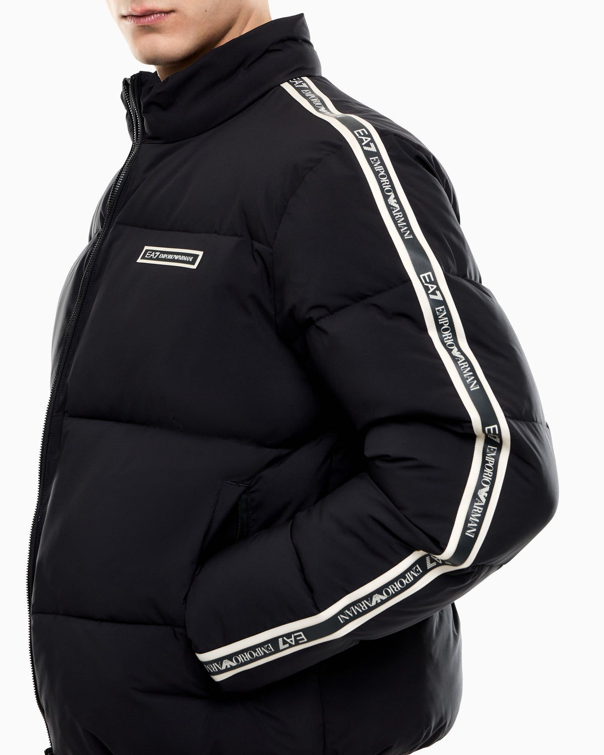 EA7 Padded Logo Series jacket in technical fabric