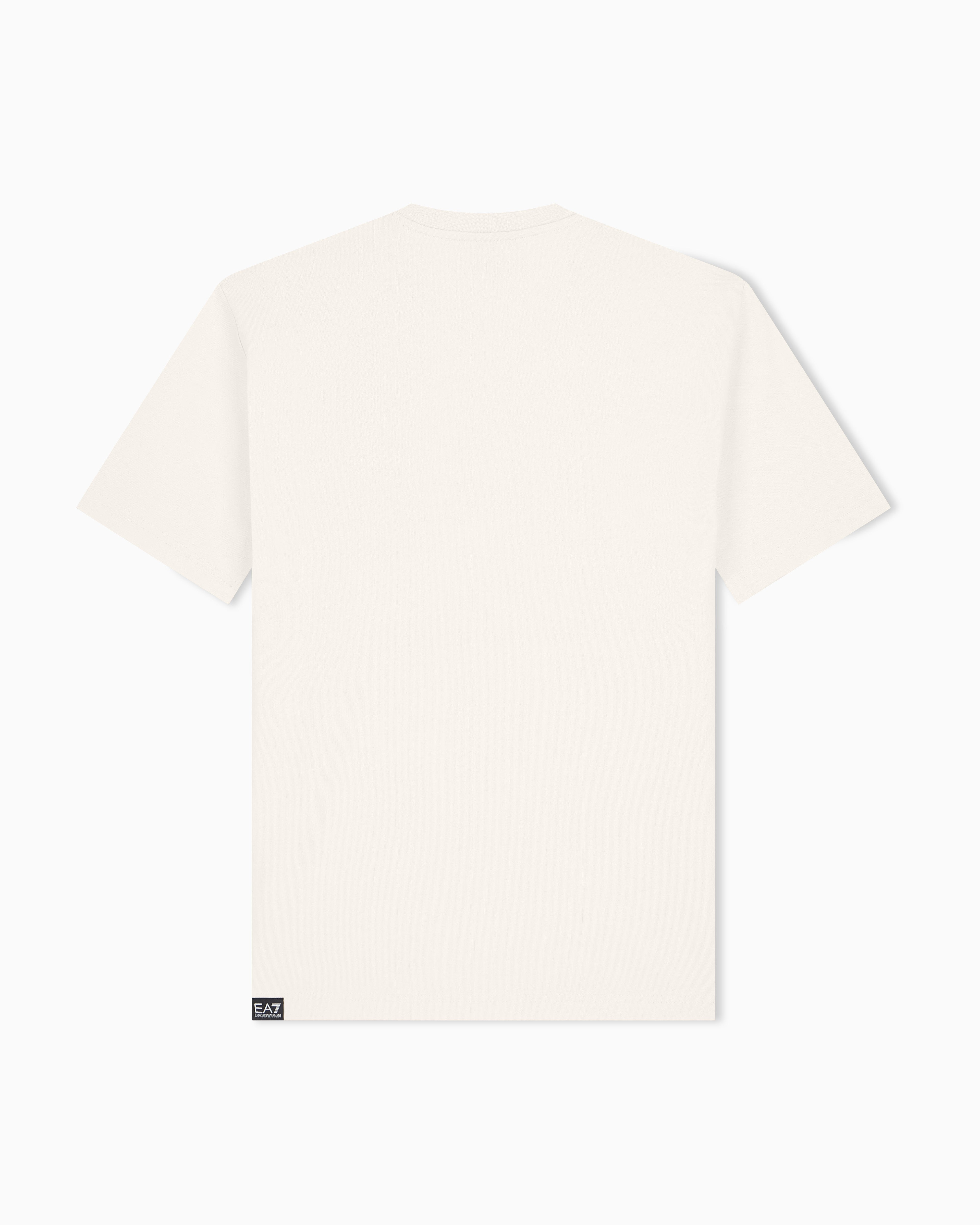 EA7 T-shirt Logo Series in cotton jersey with oversized logo