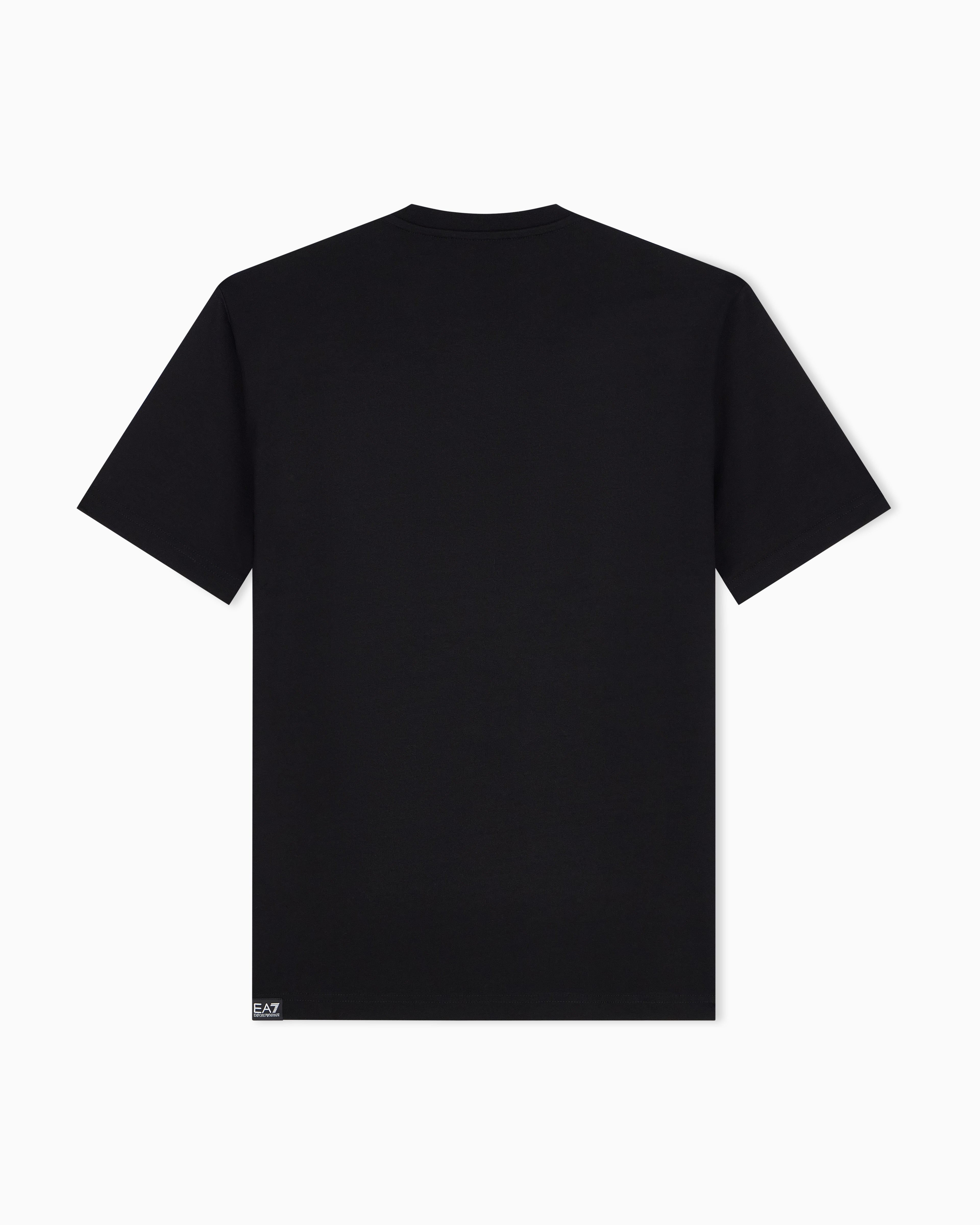 EA7 T-shirt Logo Series in cotton jersey with oversized logo