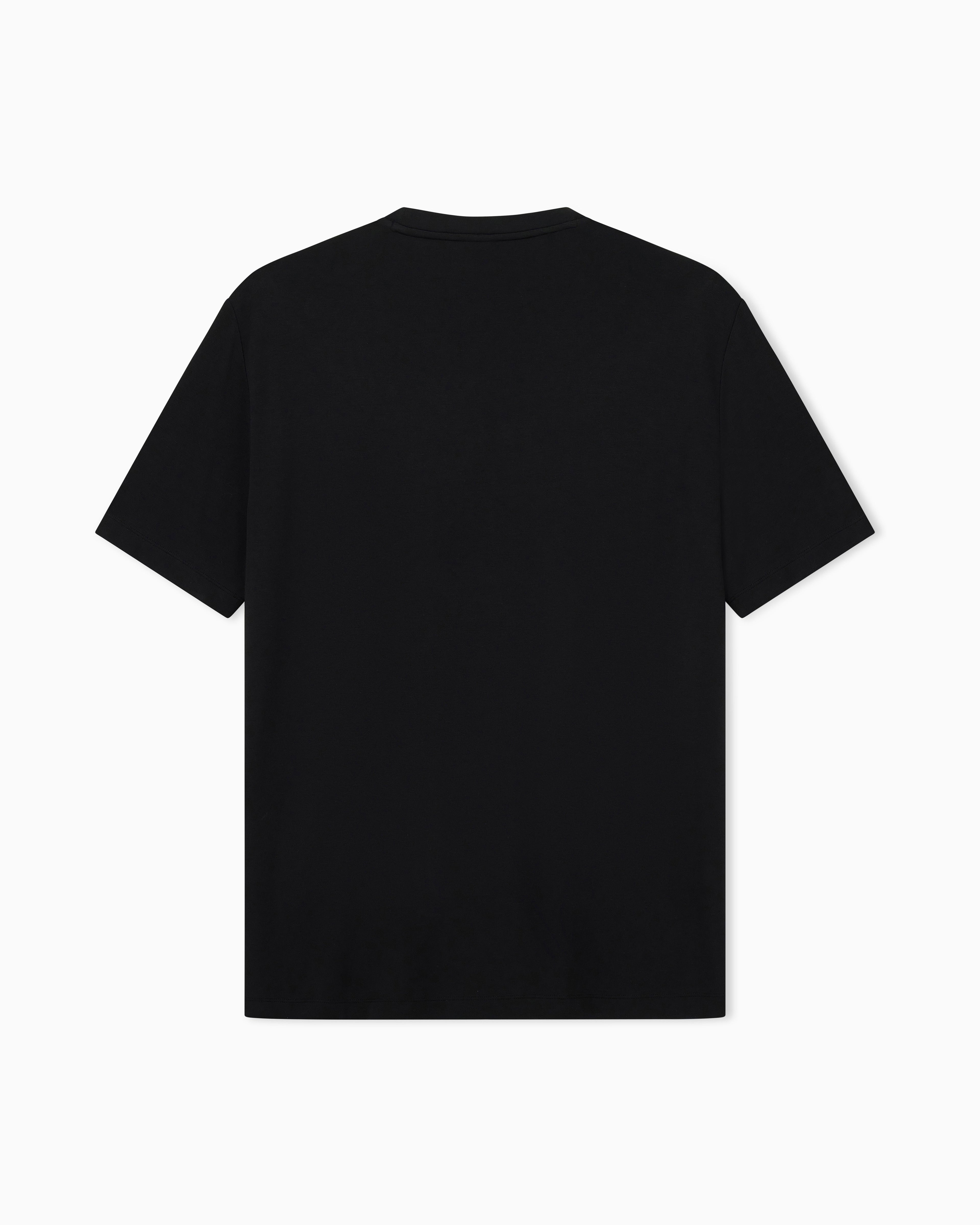 EA7 Regular fit t-shirt Premium Label in viscose with logo