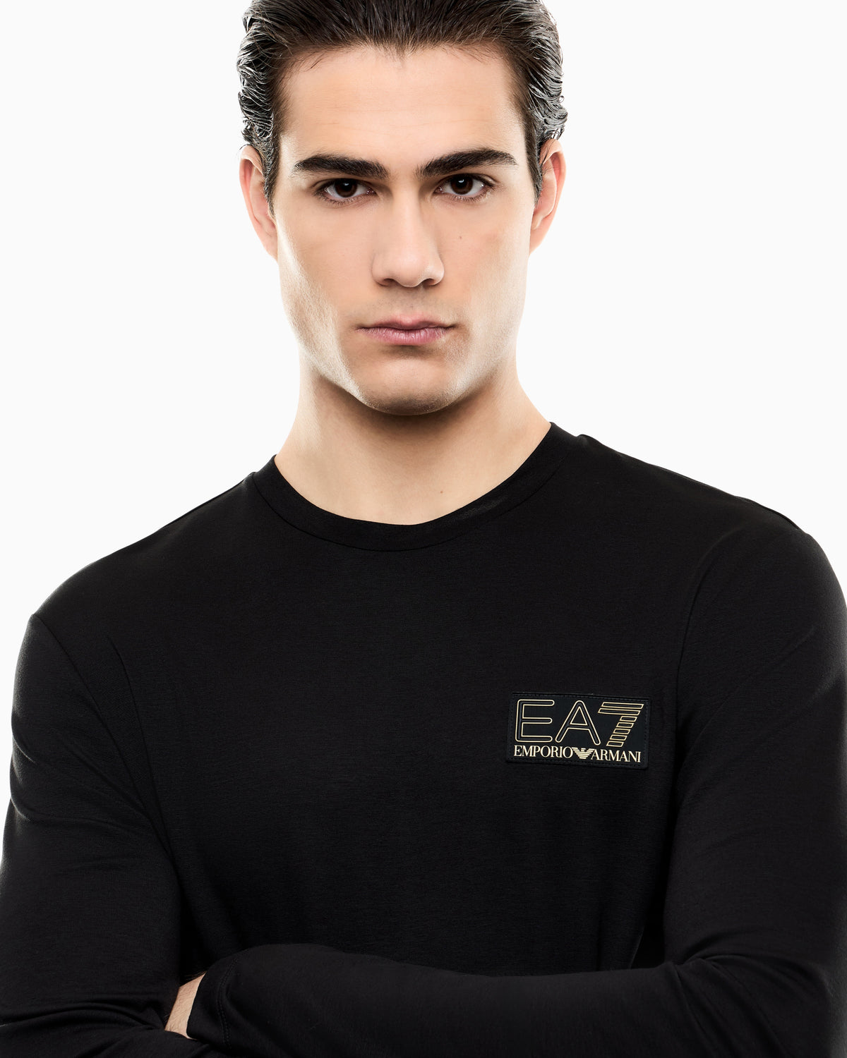 EA7 Regular fit t-shirt Premium Label in viscose-blend jersey