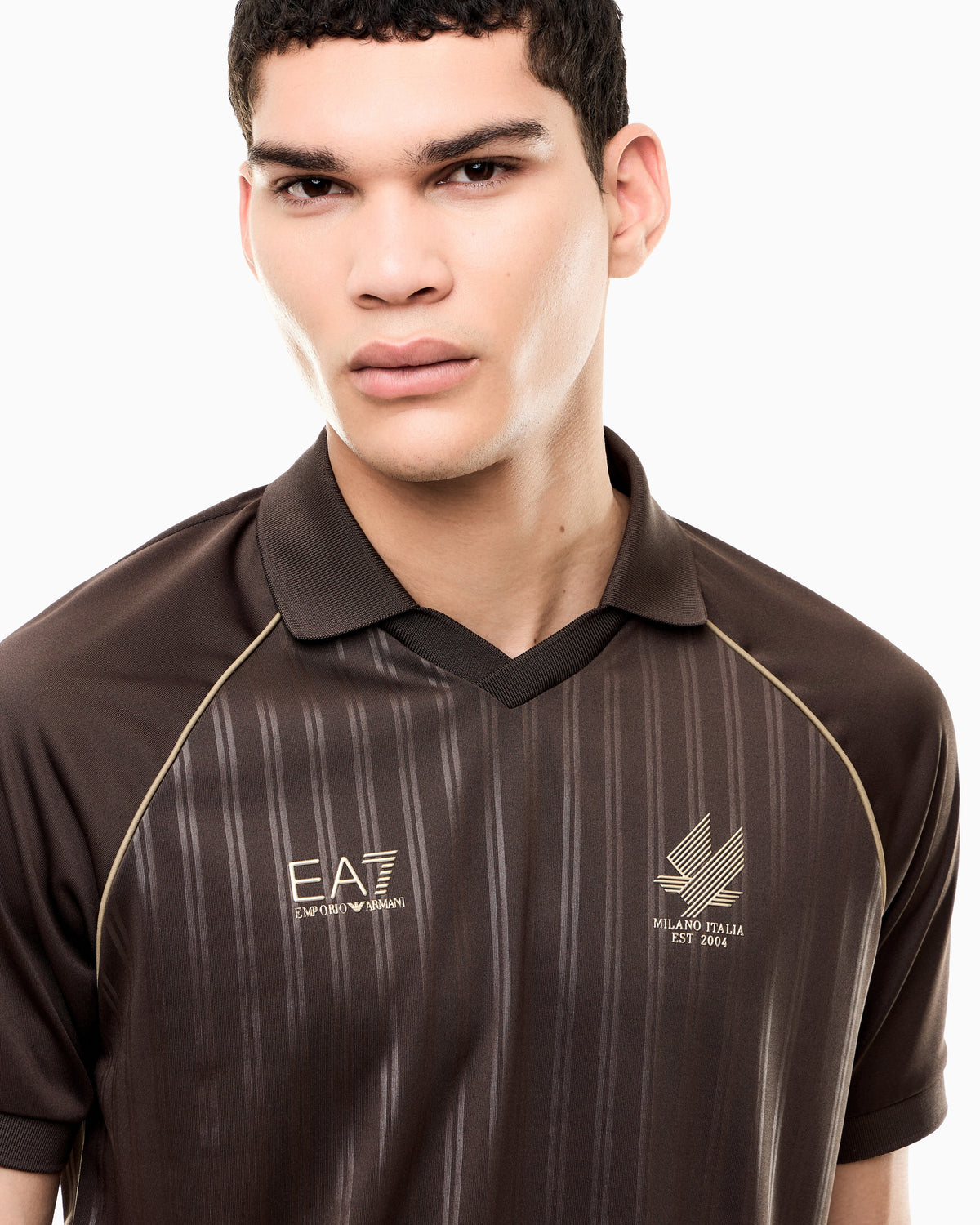 EA7 Set Soccer regular fit with polo and shorts
