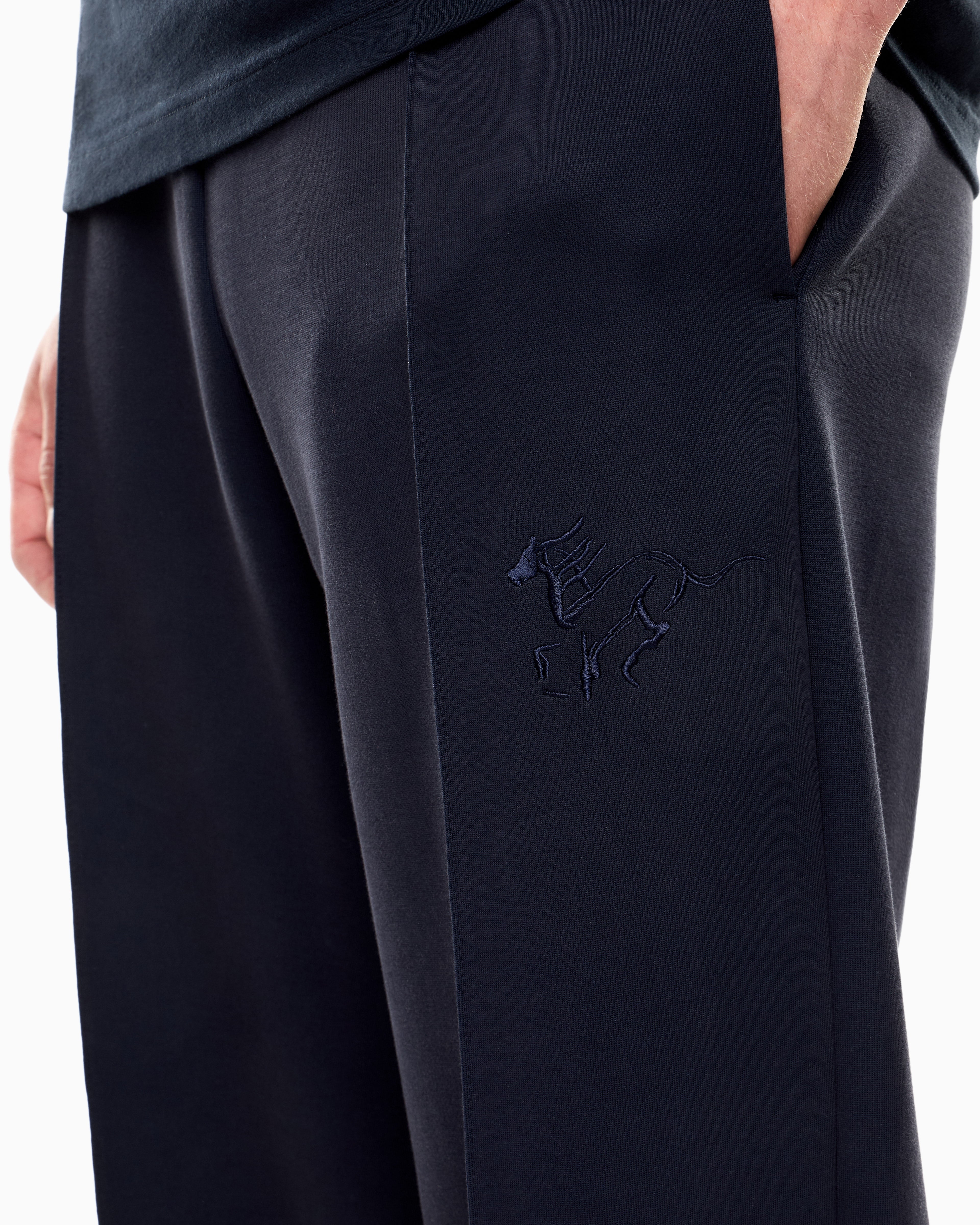 EA7 Lunar New Year jersey trousers