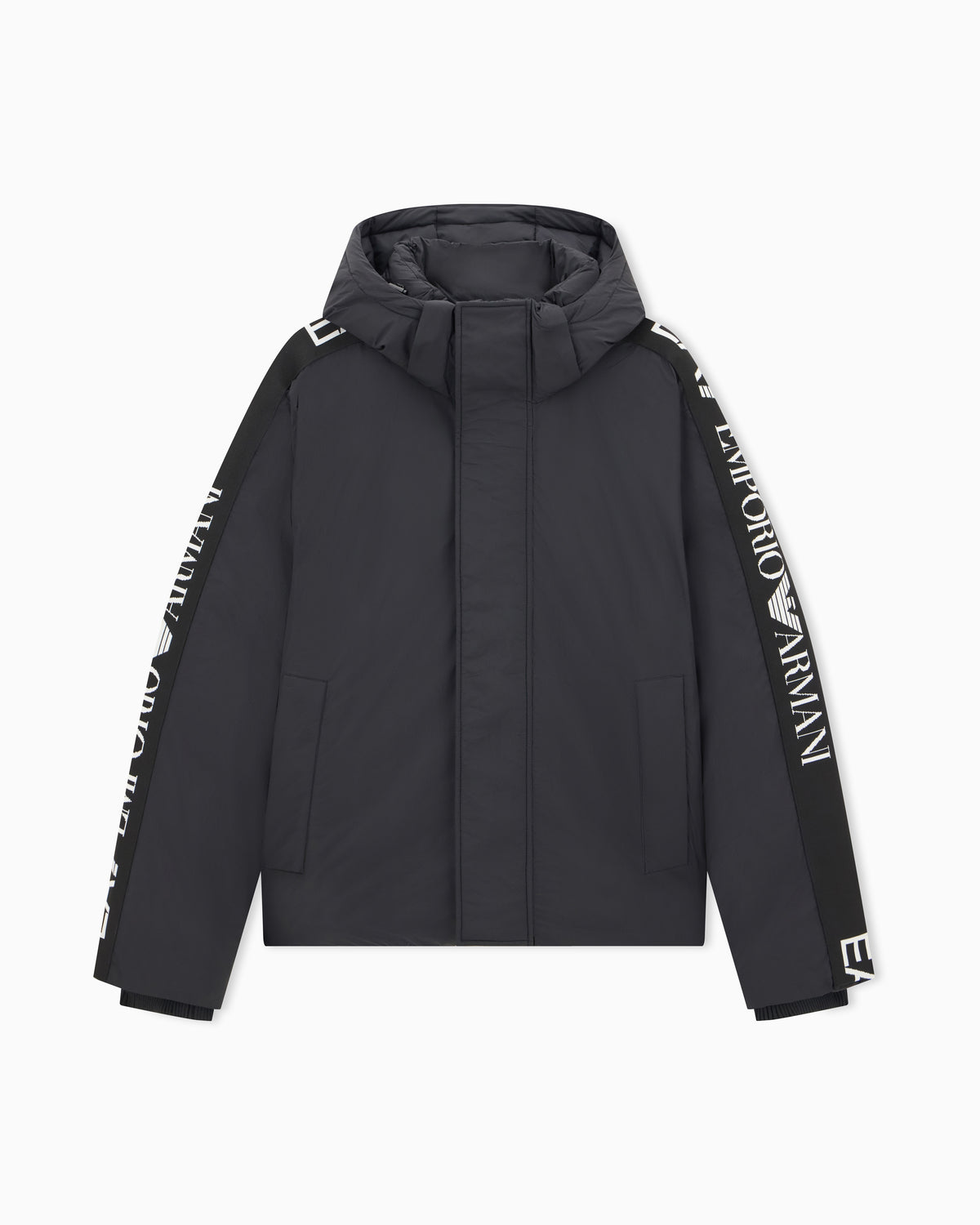 EA7 Oversized fit padded hooded bomber jacket with logo