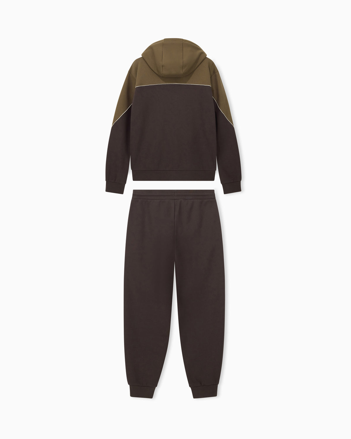 EA7 Tracksuit regular fit cotton jersey with hood and zip