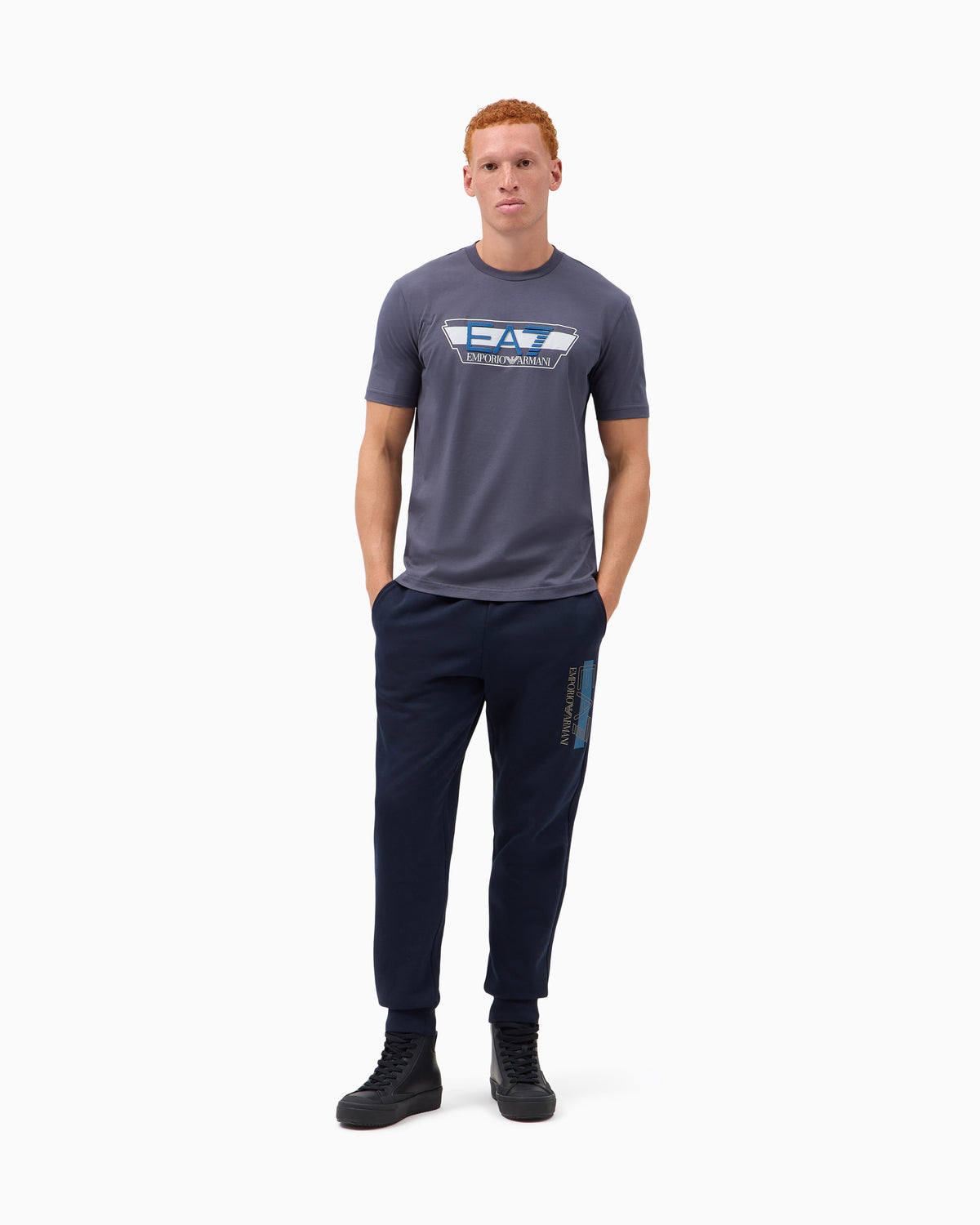 EA7 Slim-fit trousers Visibility in cotton jersey