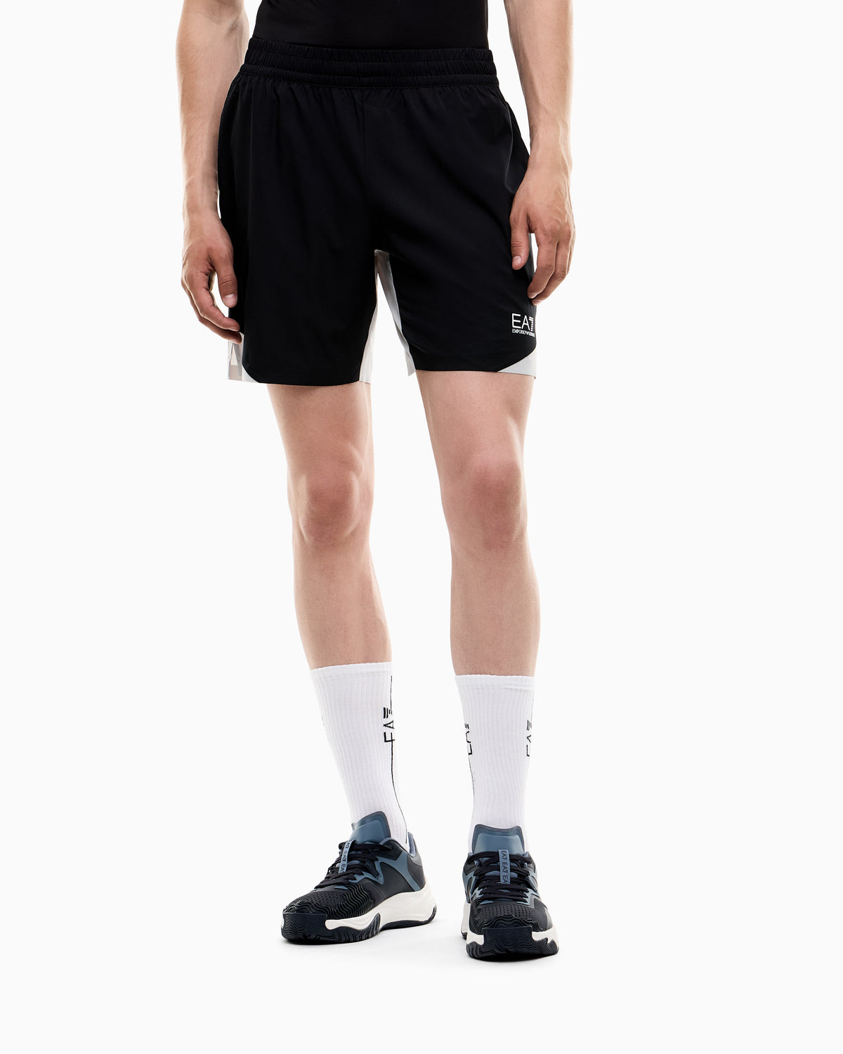 EA7 Color block Tennis Pro shorts in VENTUS7 technical fabric