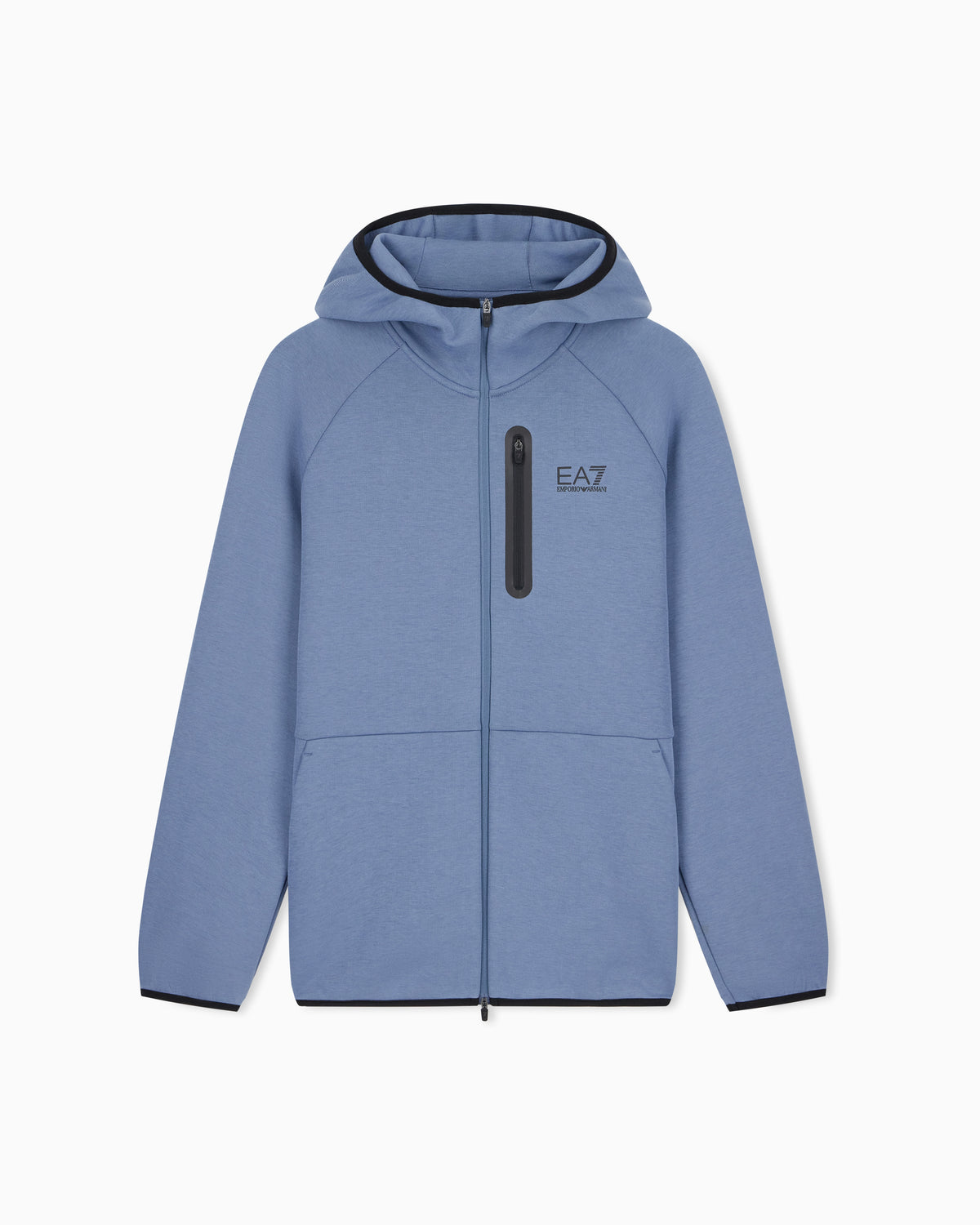 EA7 Zip hoodie Natural Ventus 7 regular fit