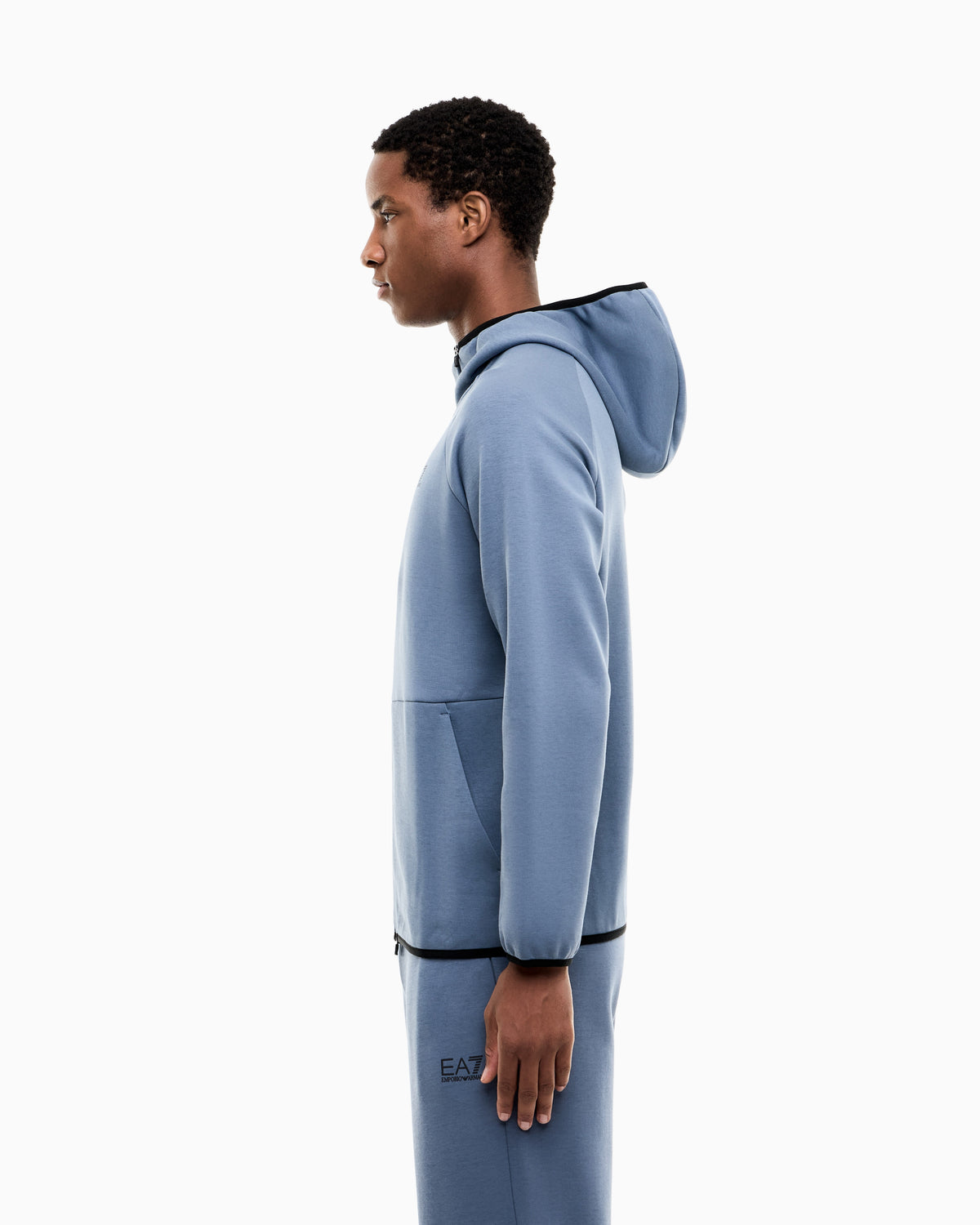 EA7 Zip hoodie Natural Ventus 7 regular fit