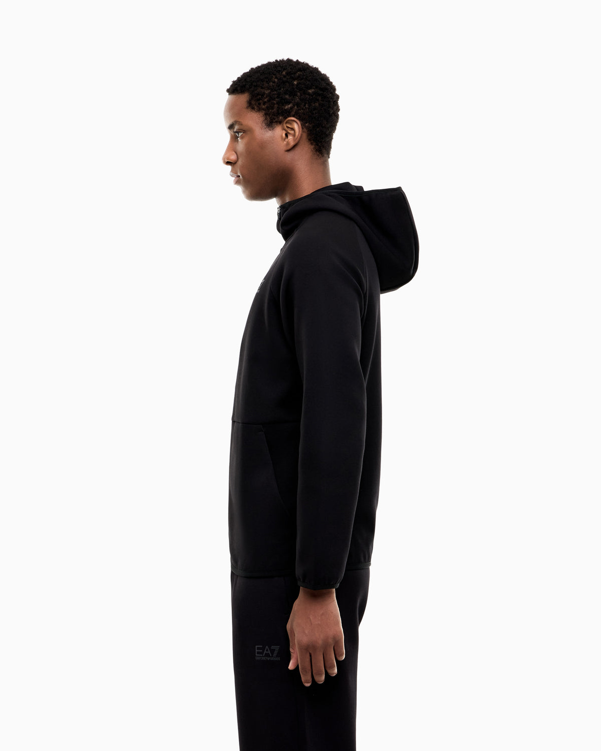 EA7 Zip hoodie Natural Ventus 7 regular fit