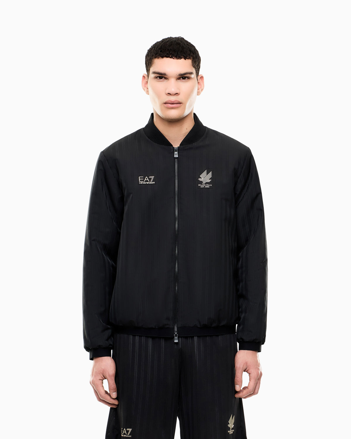 EA7 Bomber jacket Soccer regular fit with chest logo