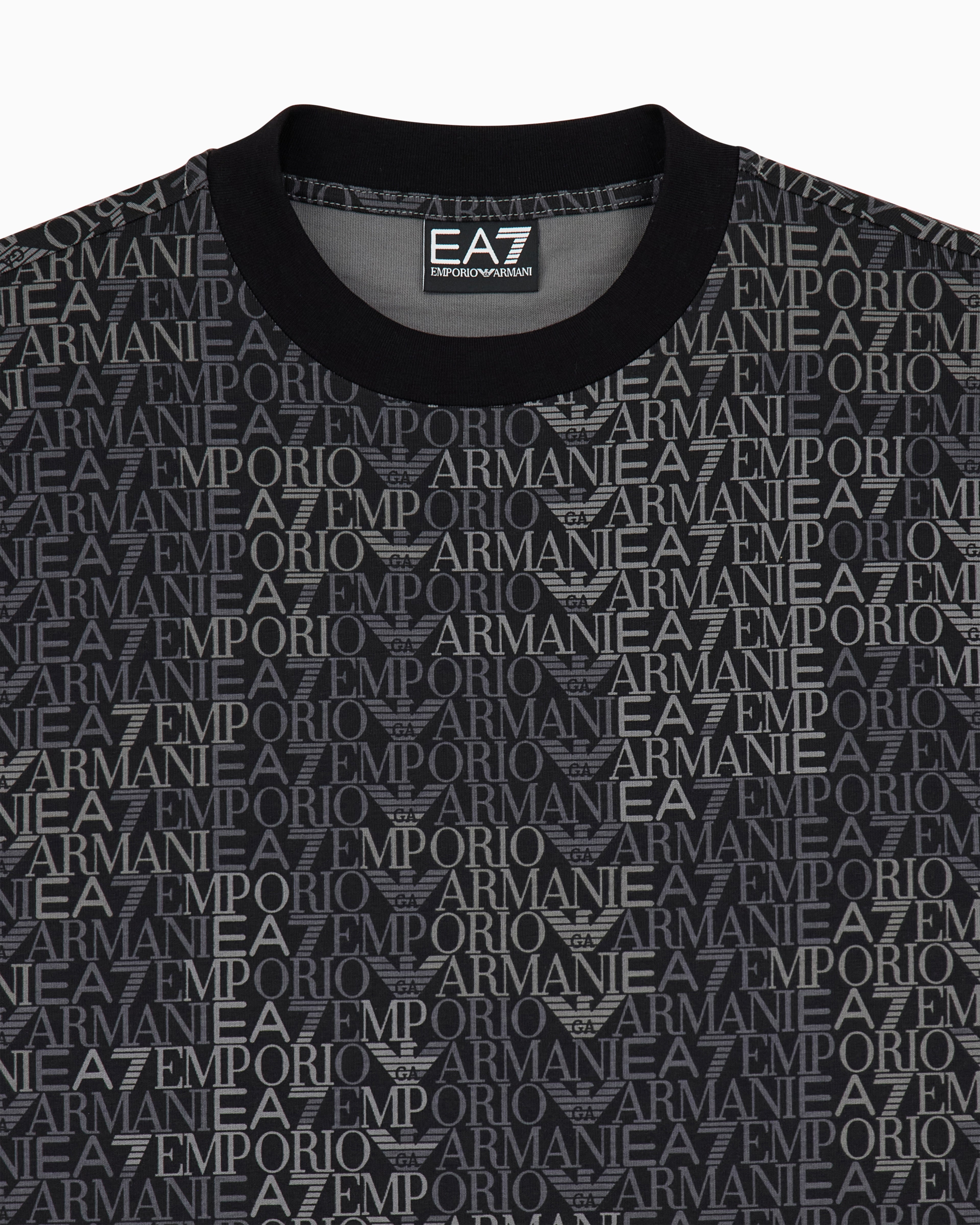 EA7 T-shirt Logo Series regular fit cotton jersey