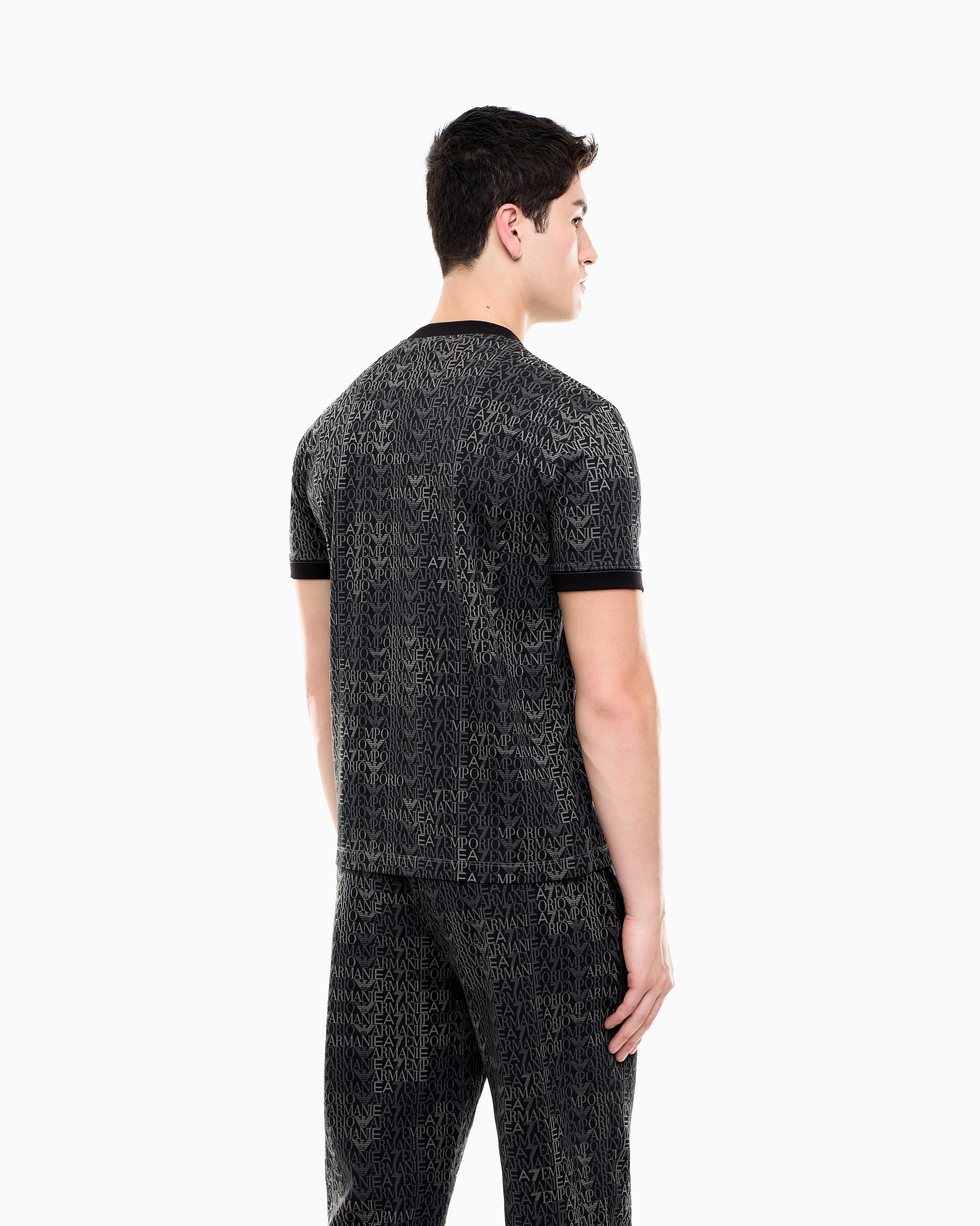 EA7 T-shirt Logo Series regular fit cotton jersey