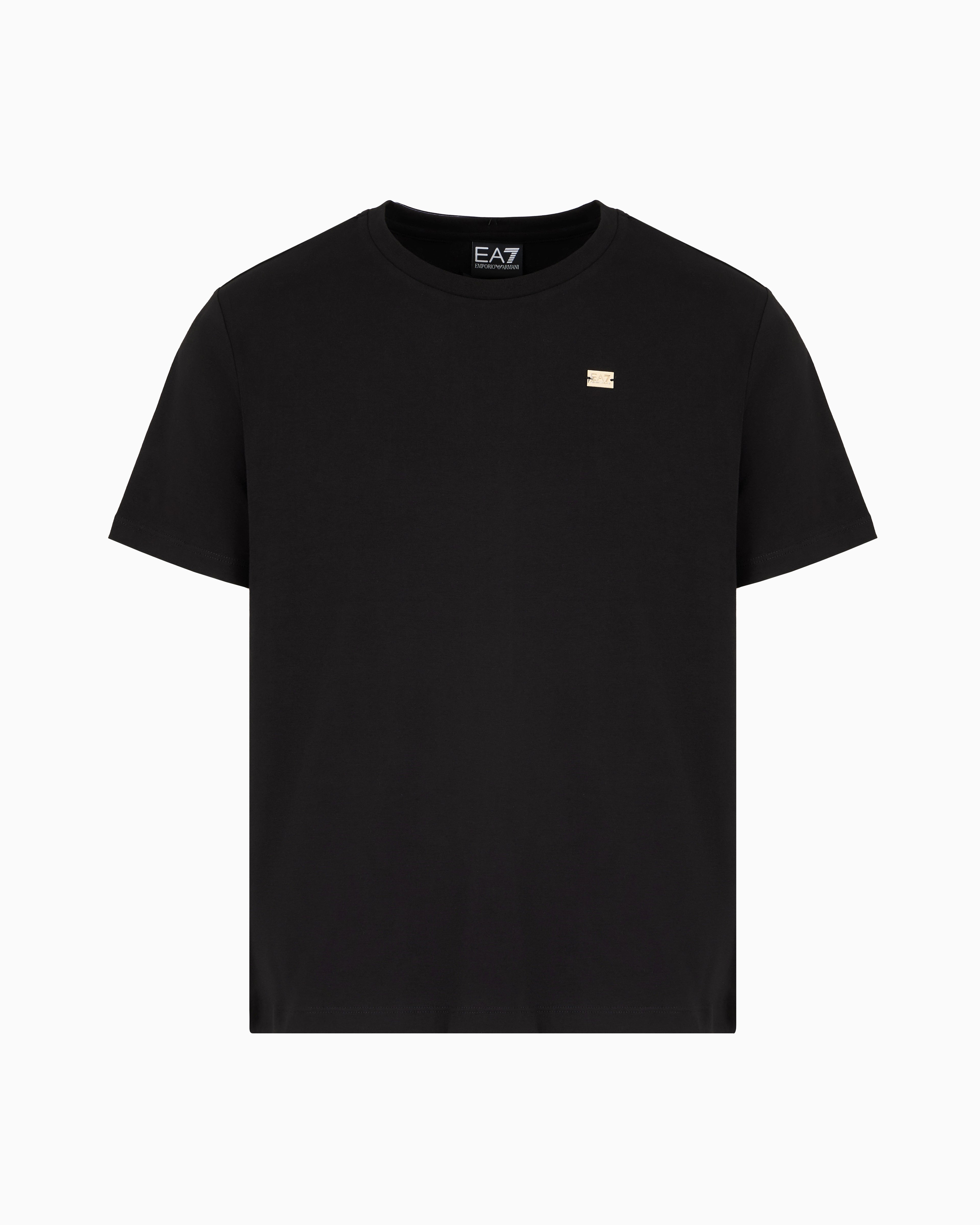 EA7 Core Lady stretch cotton jersey crew-neck T-shirt