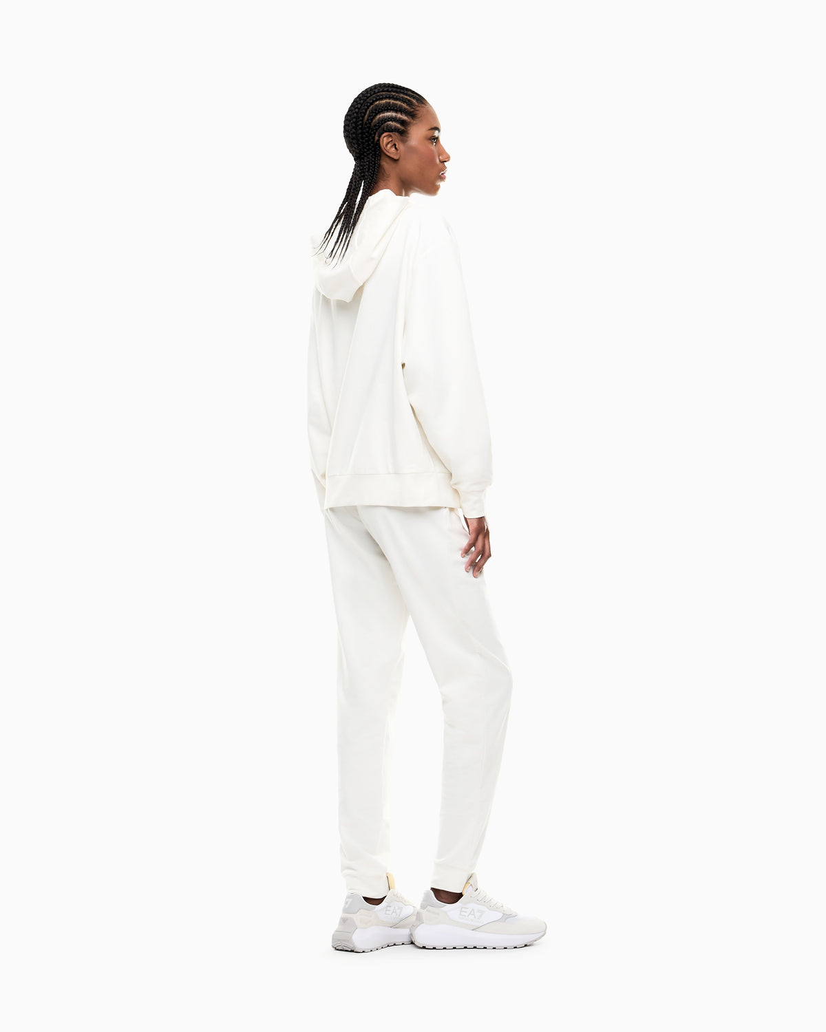 EA7 Stretch cotton jersey hooded tracksuit