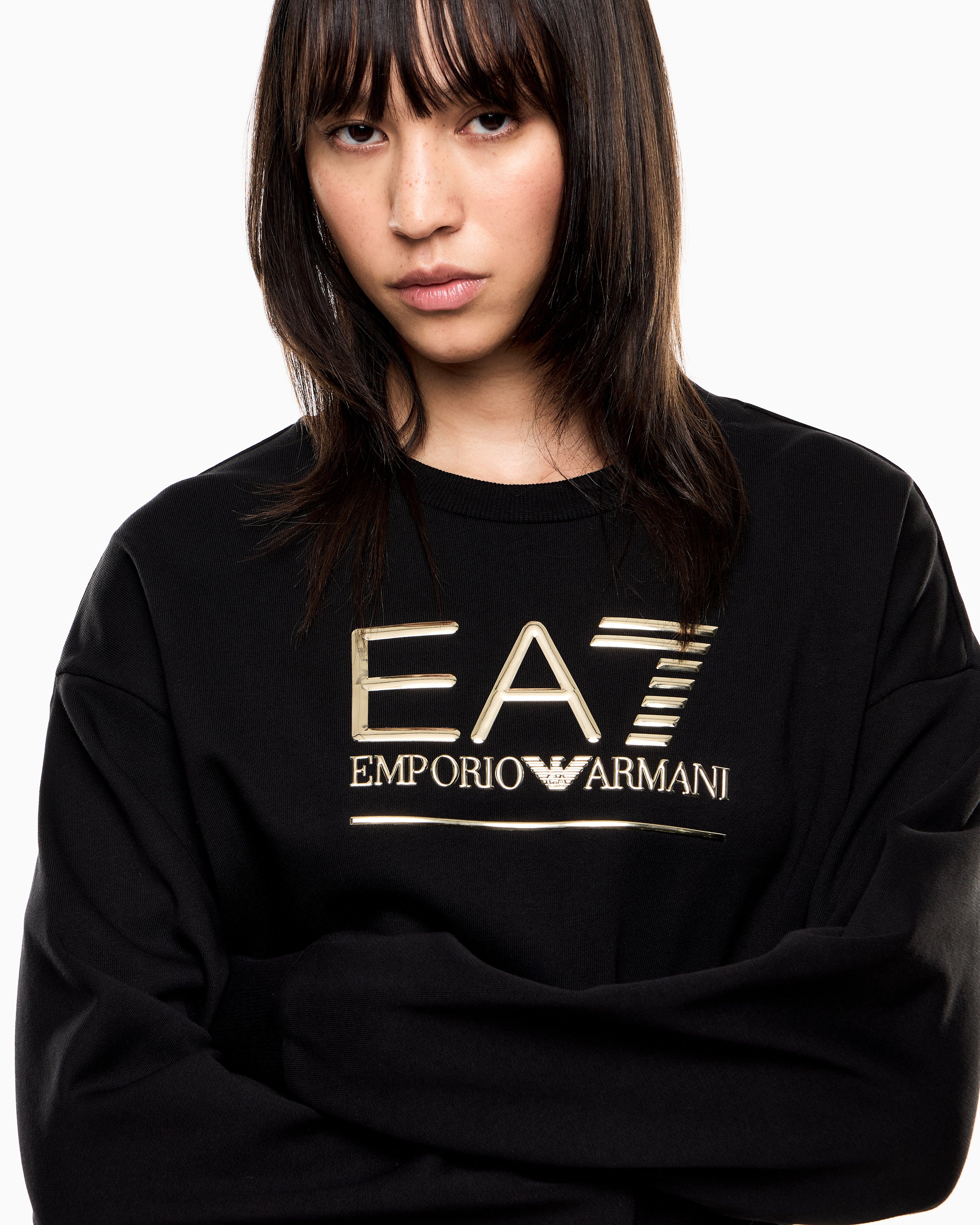 EA7 Visibility cotton-blend sweatshirt