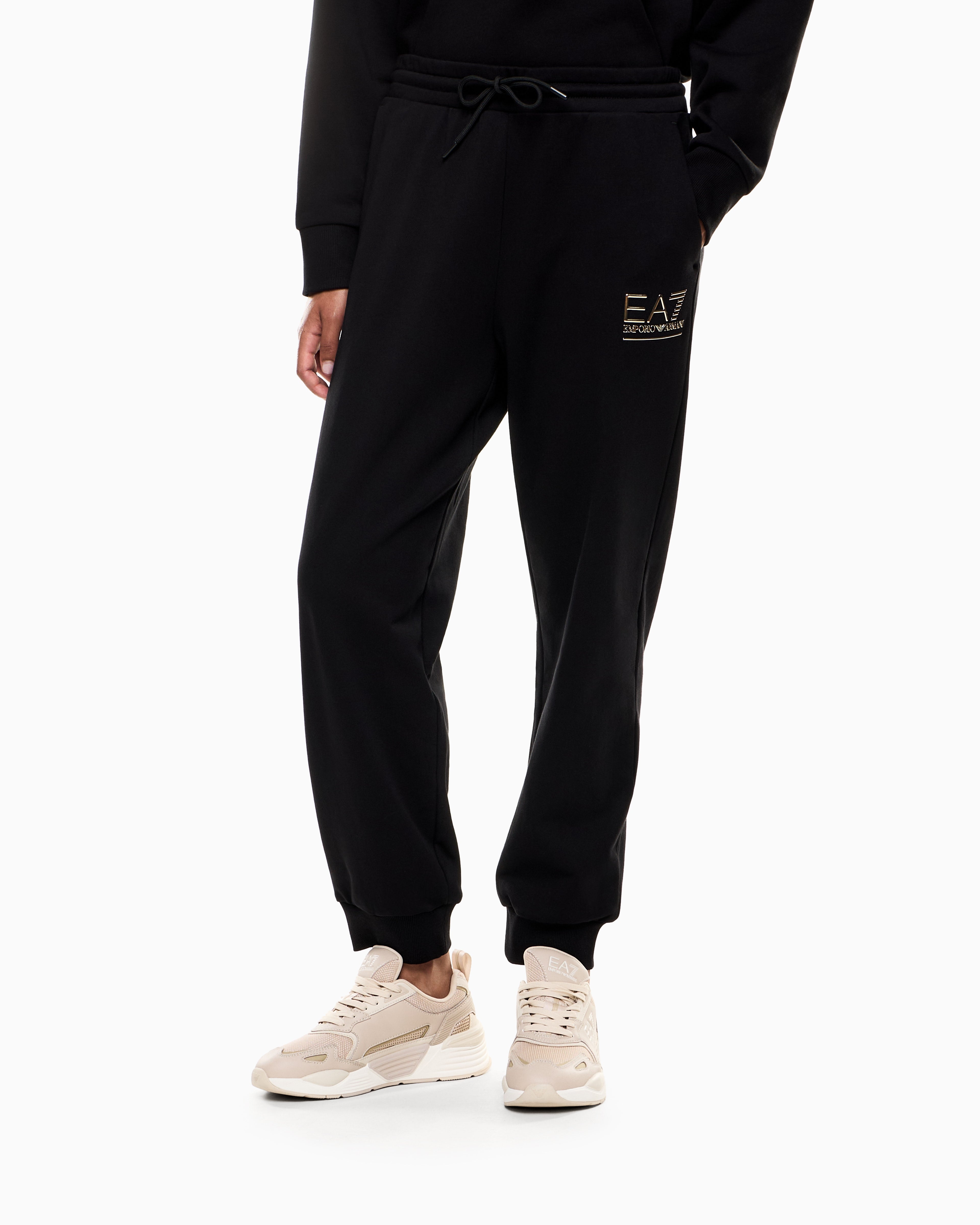 EA7 Visibility cotton-blend joggers