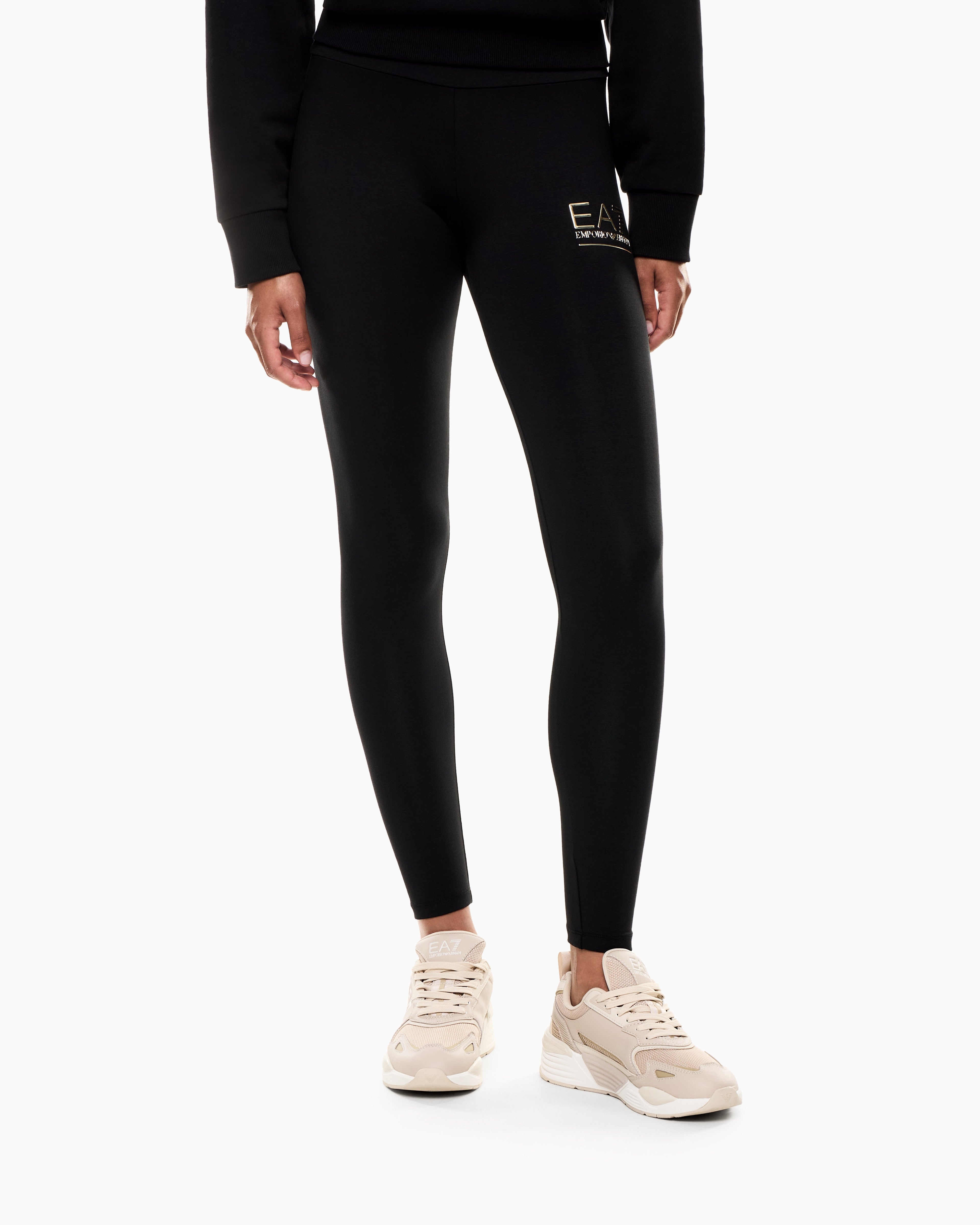 EA7 Visibility stretch-cotton leggings