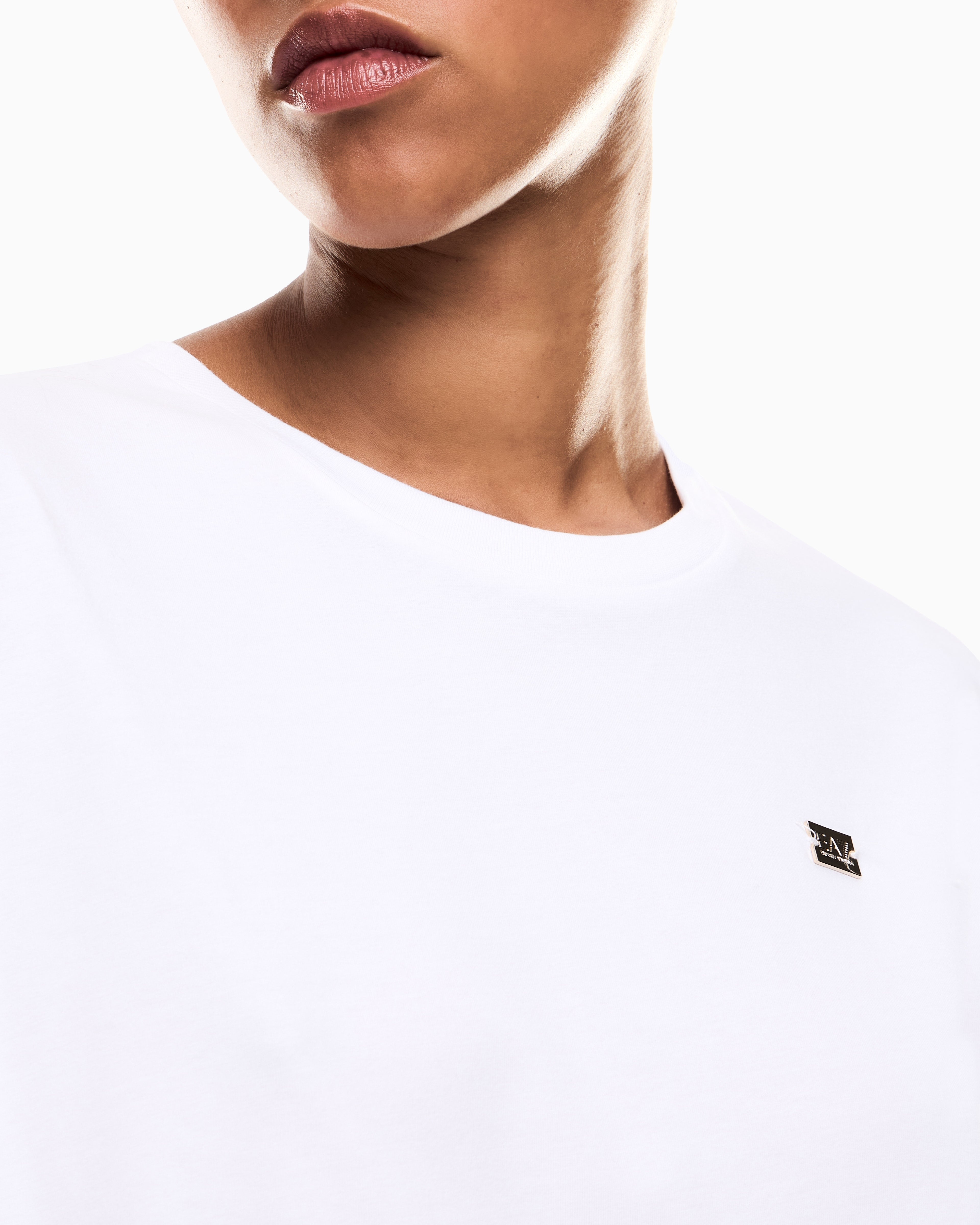EA7 Core Lady stretch-jersey T-shirt